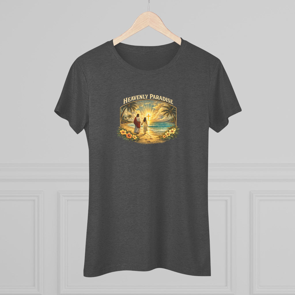 Women's Christian Beach Tee — "I Go to Prepare a Place for You" NextLevel Tee