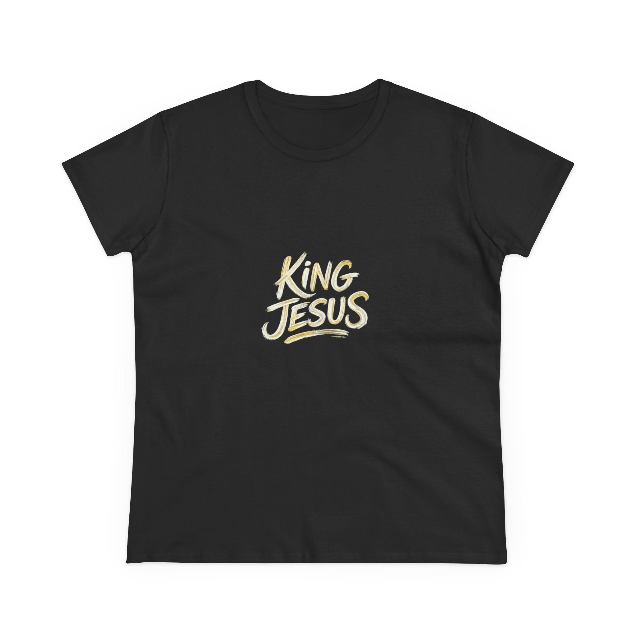 Women's King Jesus T-Shirt — "All Hail King Jesus" Christian Faith Tee
