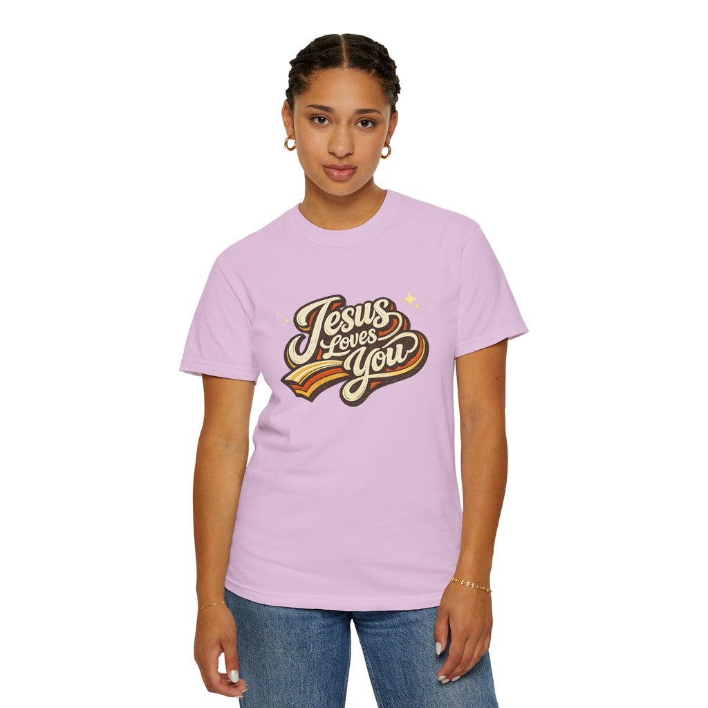 Unisex - Jesus Loves You "Love One Another" Comfort Colors T-Shirt