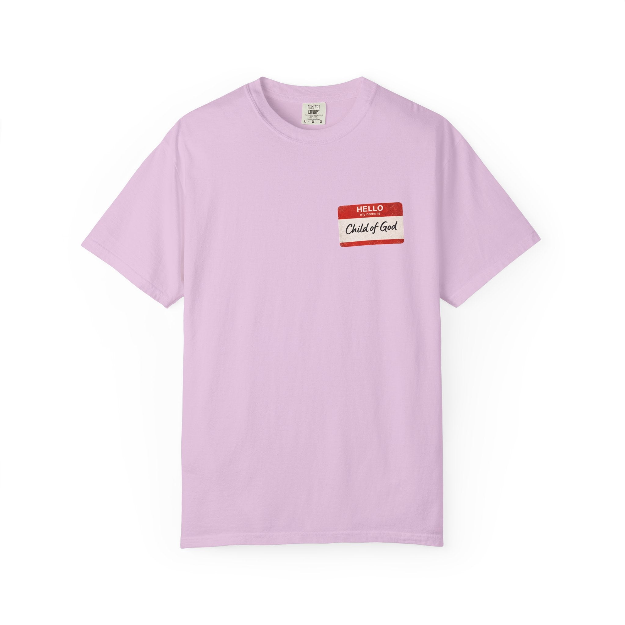 Red Letters Matter — "Child of God" - 1 John 3:1 - Comfort Colors Tee