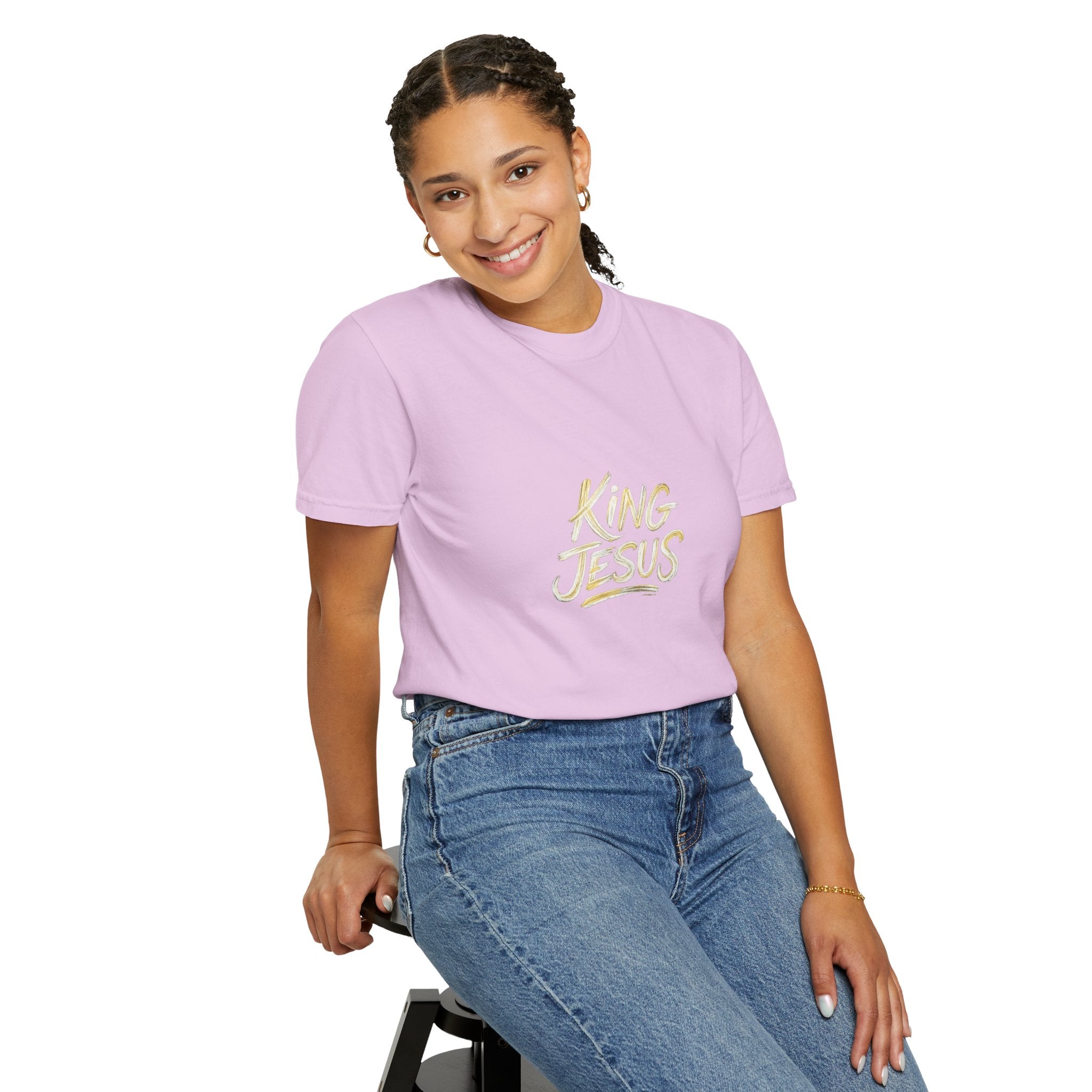 King Jesus T-Shirt — "All Hail King Jesus" - Comfort Colors - Unisex