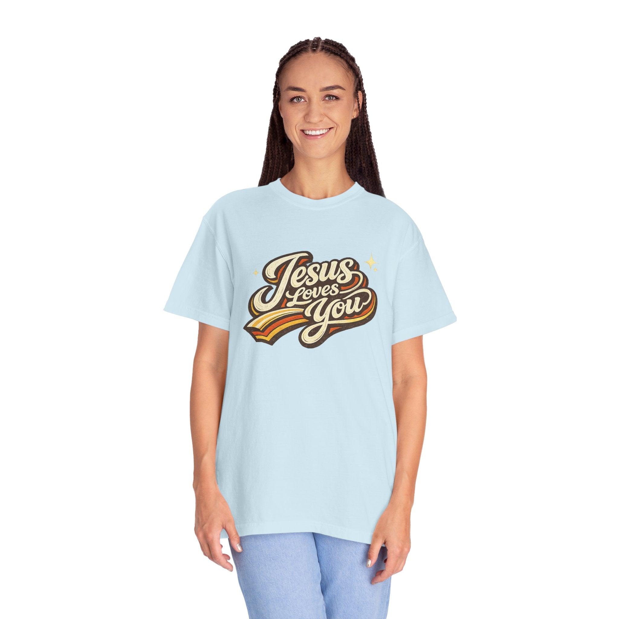 Unisex - Jesus Loves You "Love One Another" Comfort Colors T-Shirt