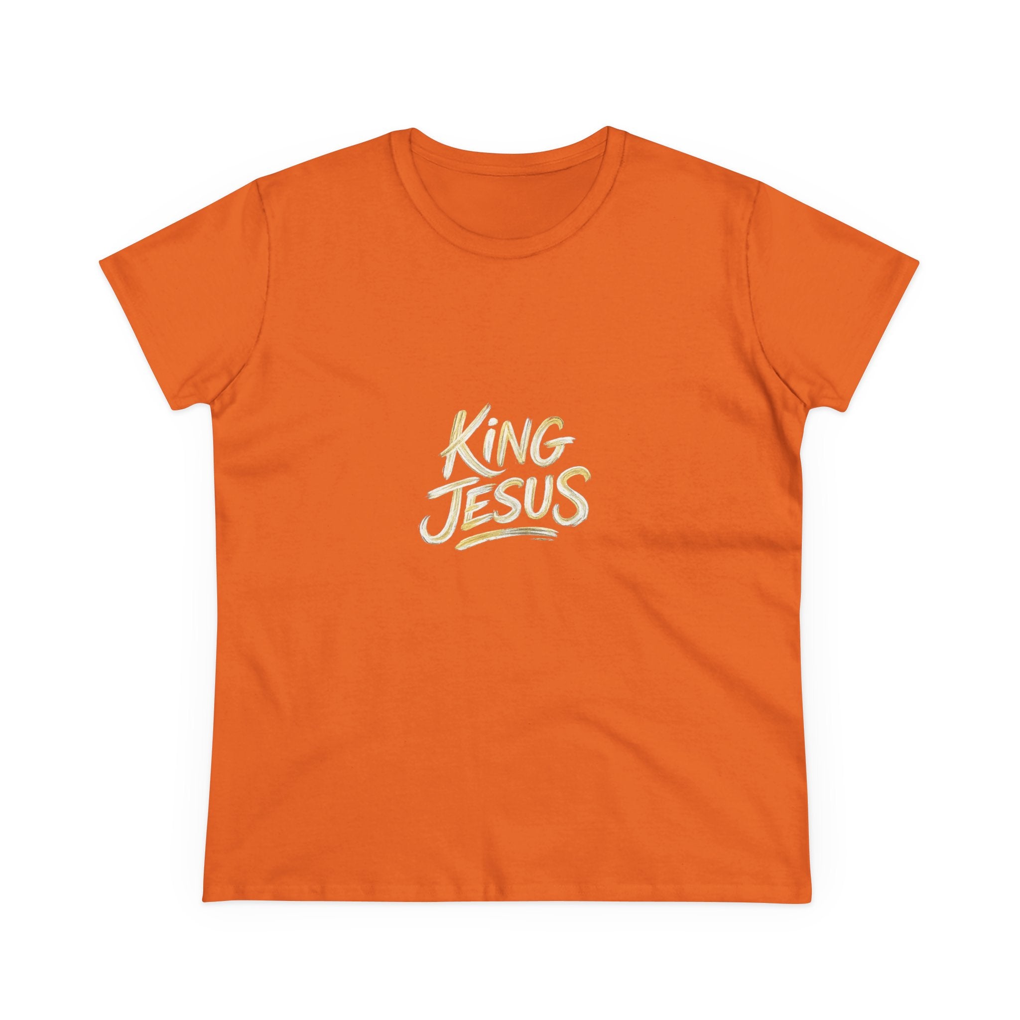 Women's King Jesus T-Shirt — "All Hail King Jesus" Christian Faith Tee