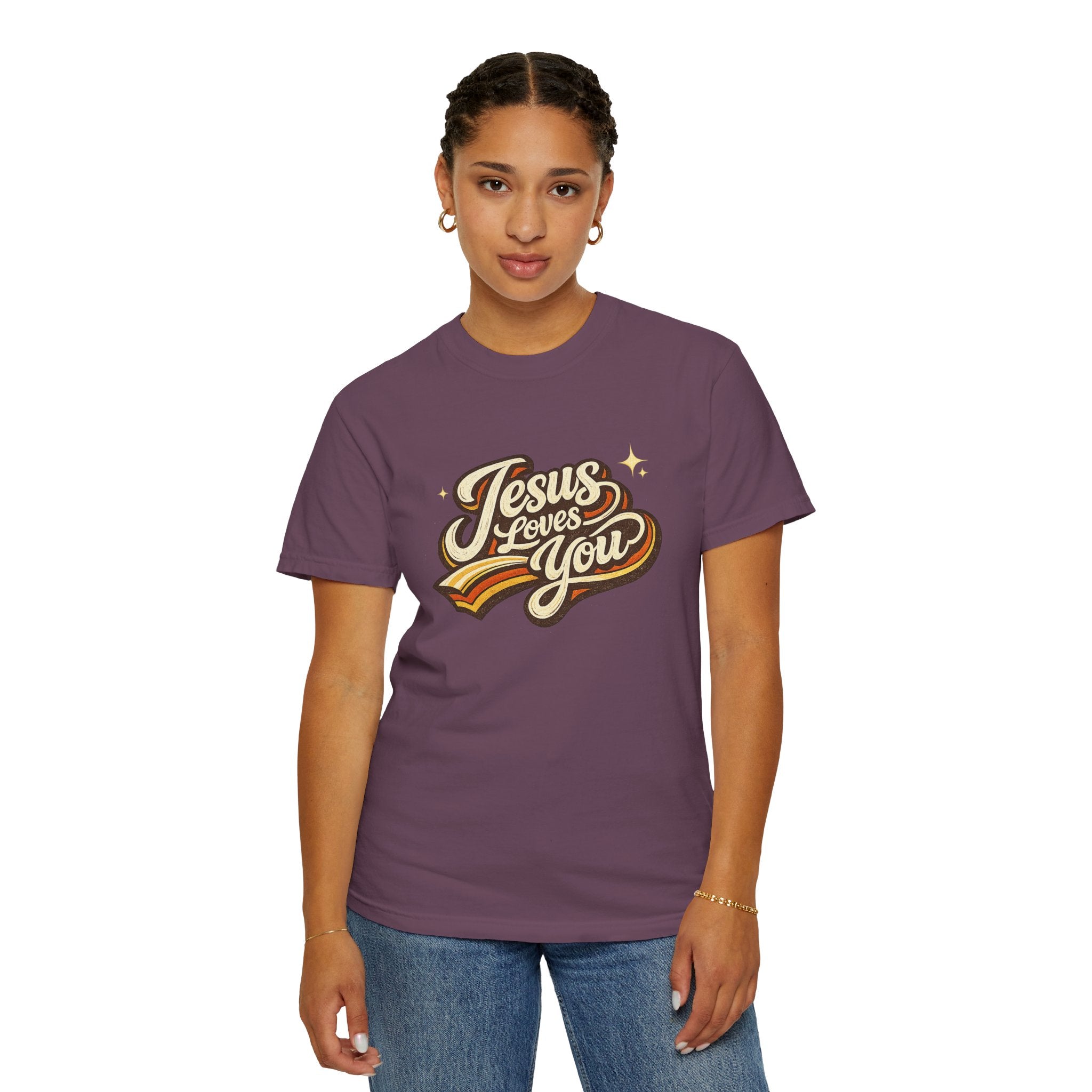 Unisex - Jesus Loves You "Love One Another" Comfort Colors T-Shirt