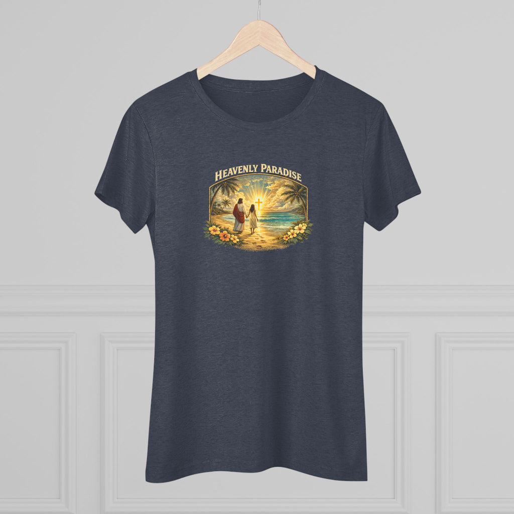 Women's Christian Beach Tee — "I Go to Prepare a Place for You" NextLevel Tee