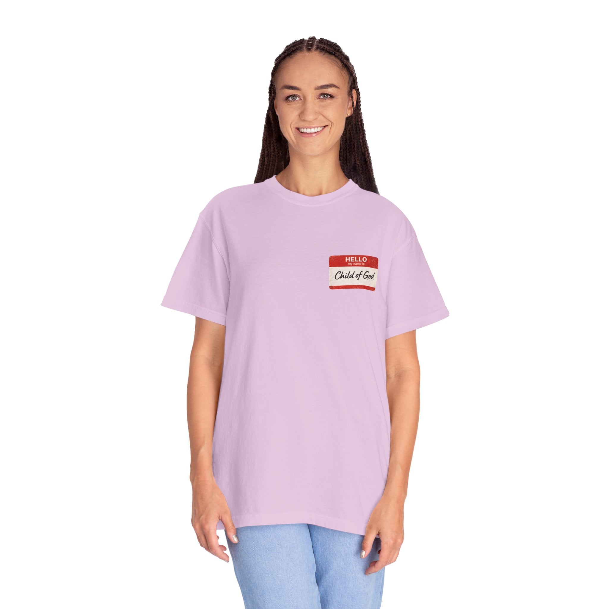 Red Letters Matter — "Child of God" - 1 John 3:1 - Comfort Colors Tee