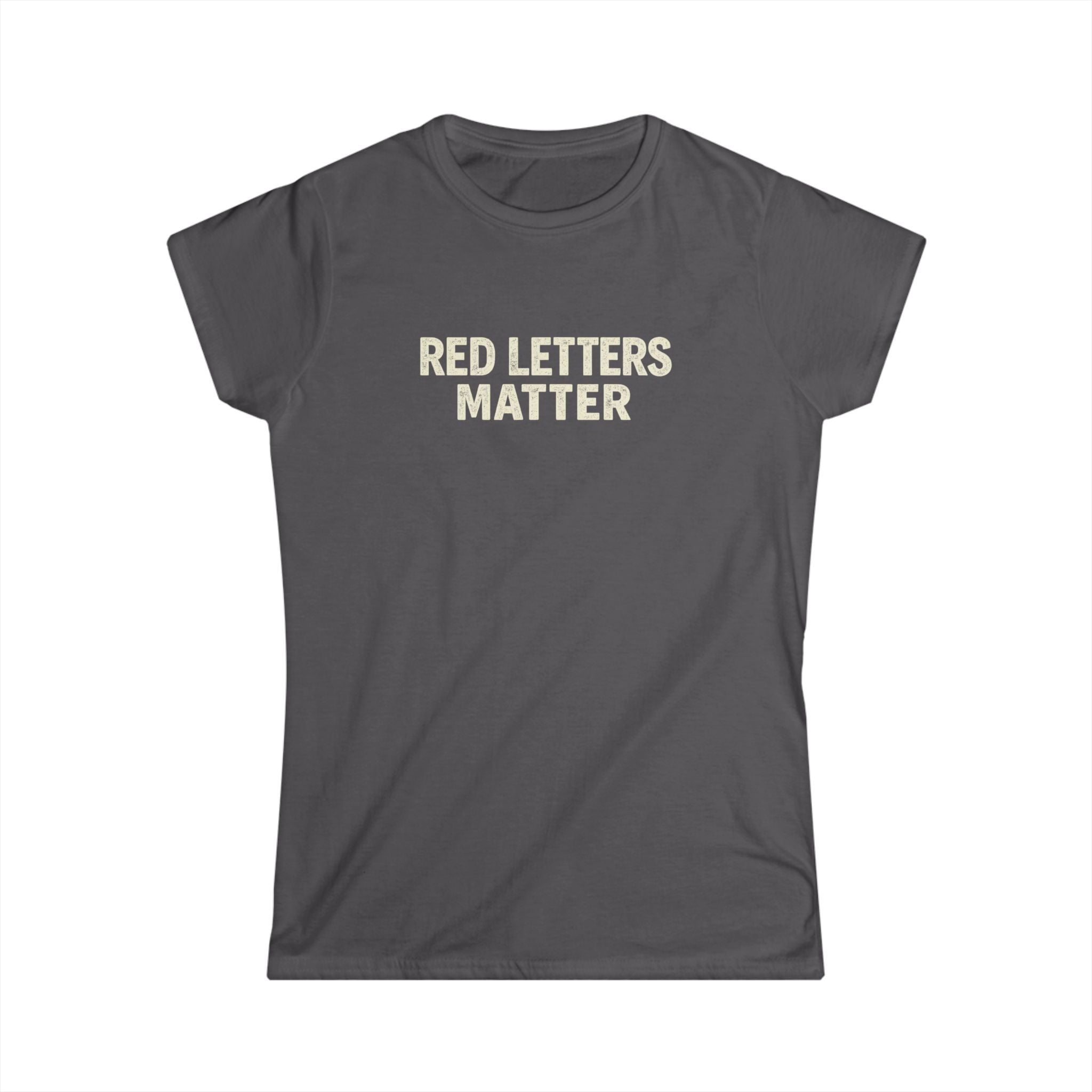 Women's Fit "Red Letters Matter" — Matthew 22:39 Christian - Gildan 64000L T‑Shirt