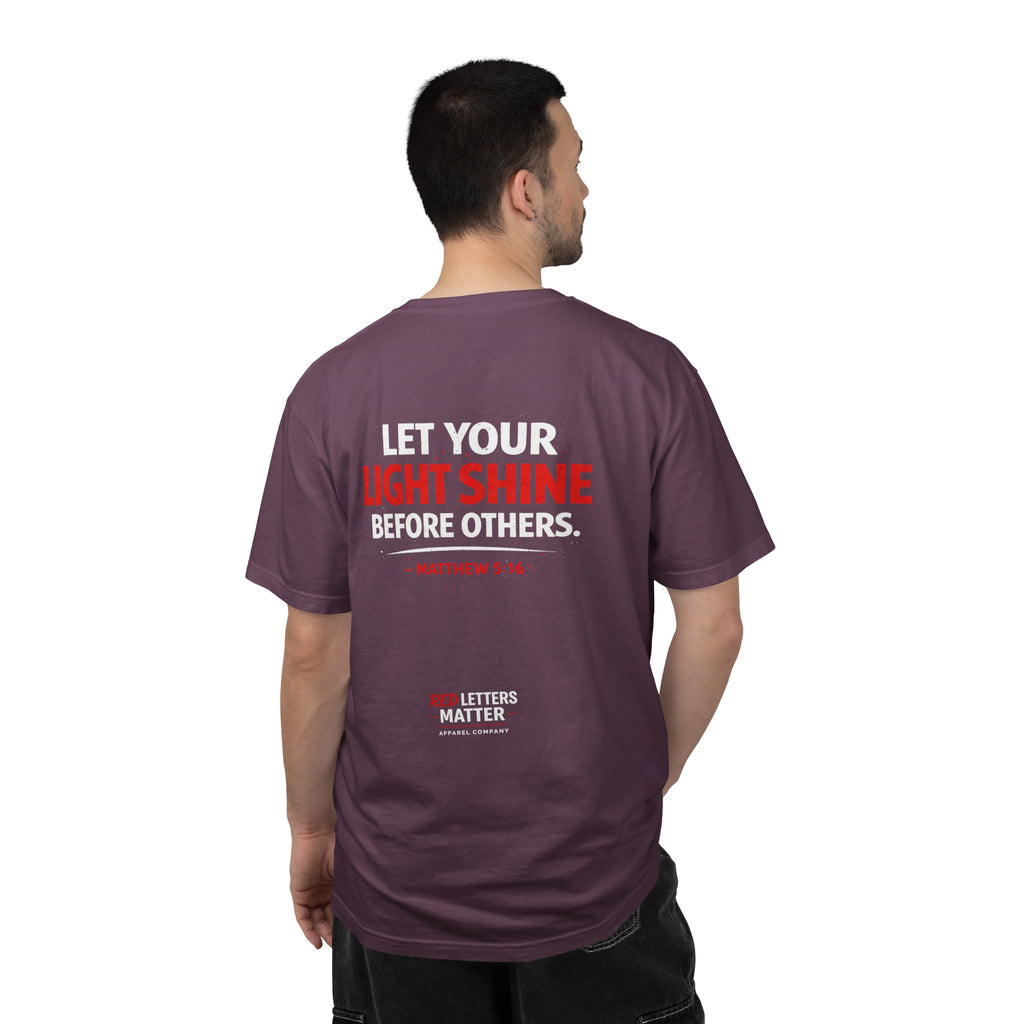 Red Letters Matter - Matthew 5:16 - Inspirational T-Shirt — Unisex Comfort Colors Tee