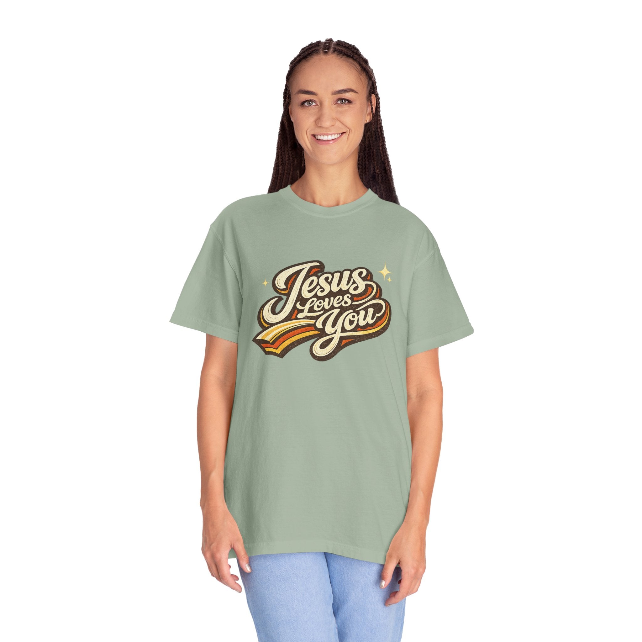Unisex - Jesus Loves You "Love One Another" Comfort Colors T-Shirt