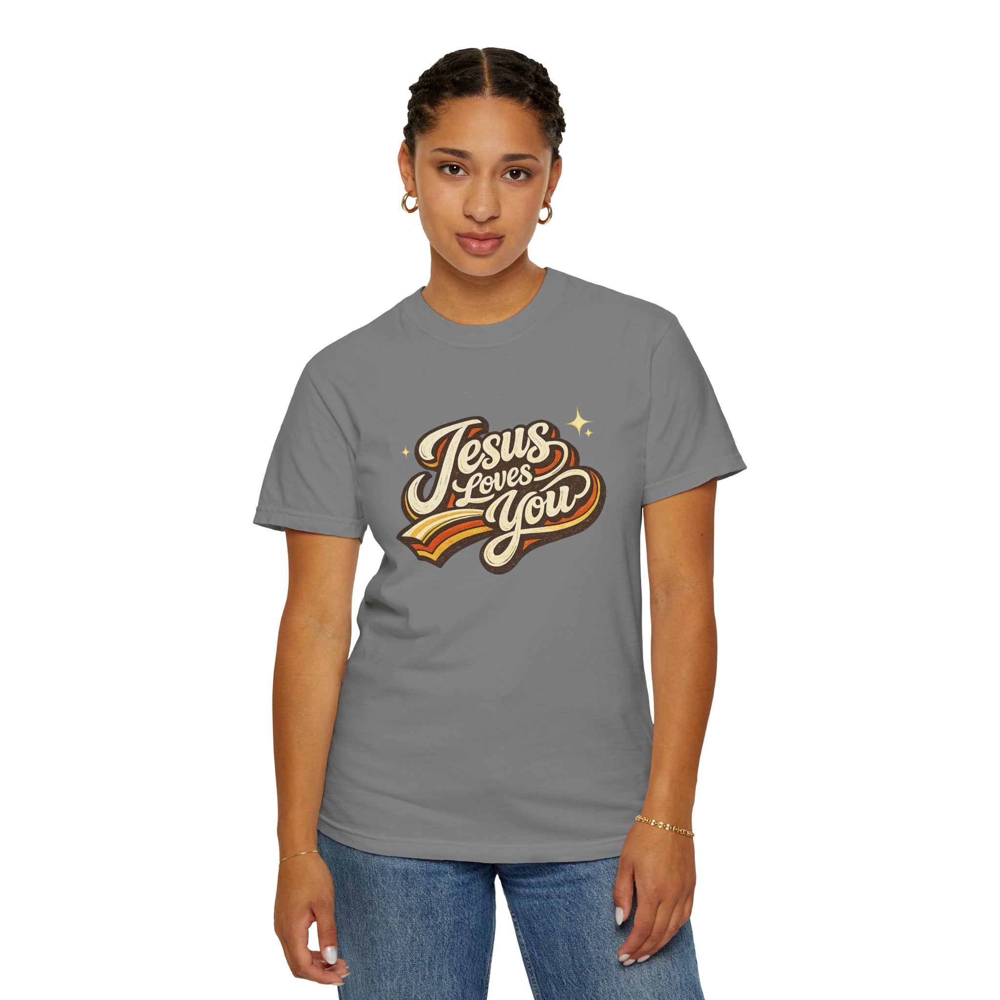 Unisex - Jesus Loves You "Love One Another" Comfort Colors T-Shirt