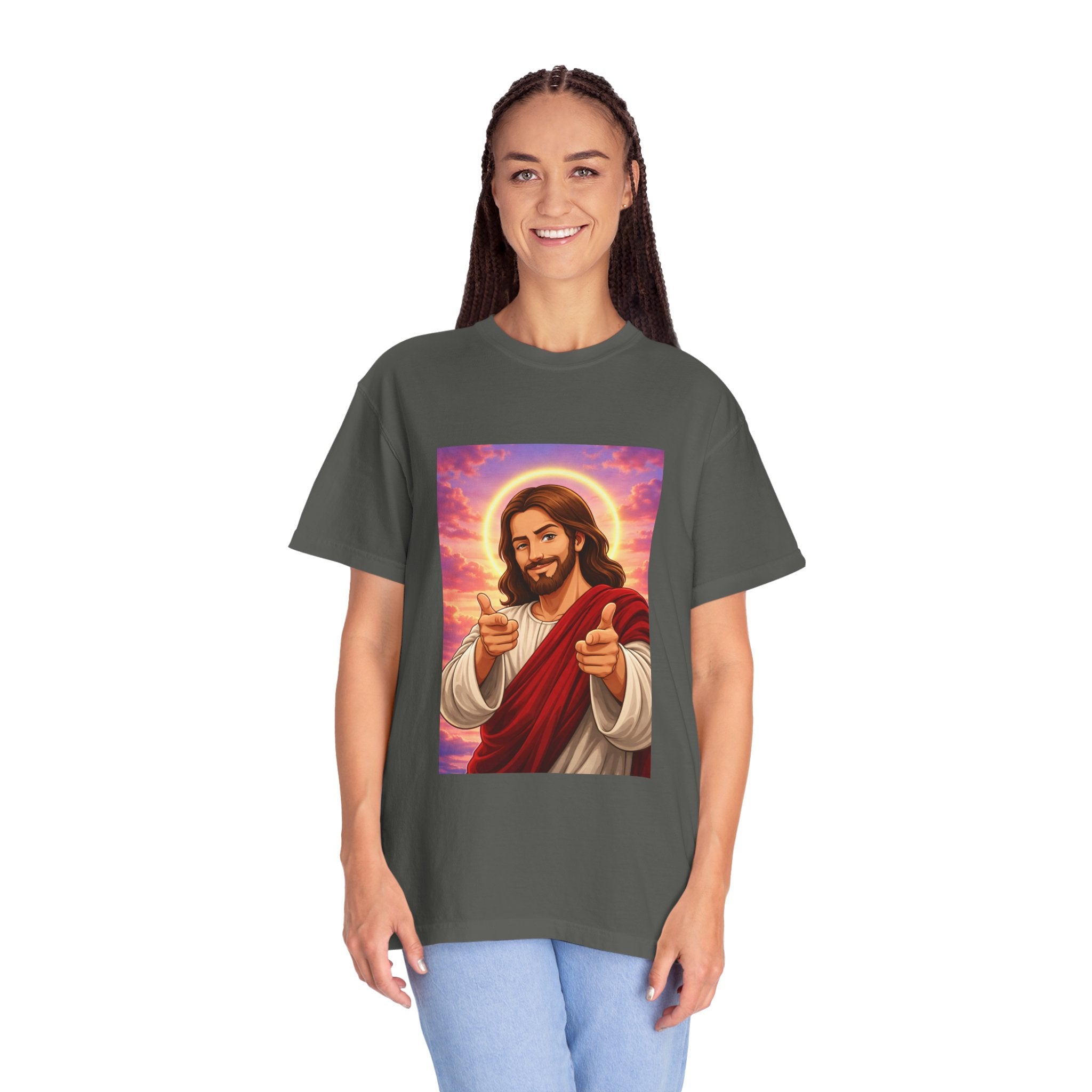Jesus Pointing "Later you will understand"  — John 13:7 - Unisex Comfort Colors Tee