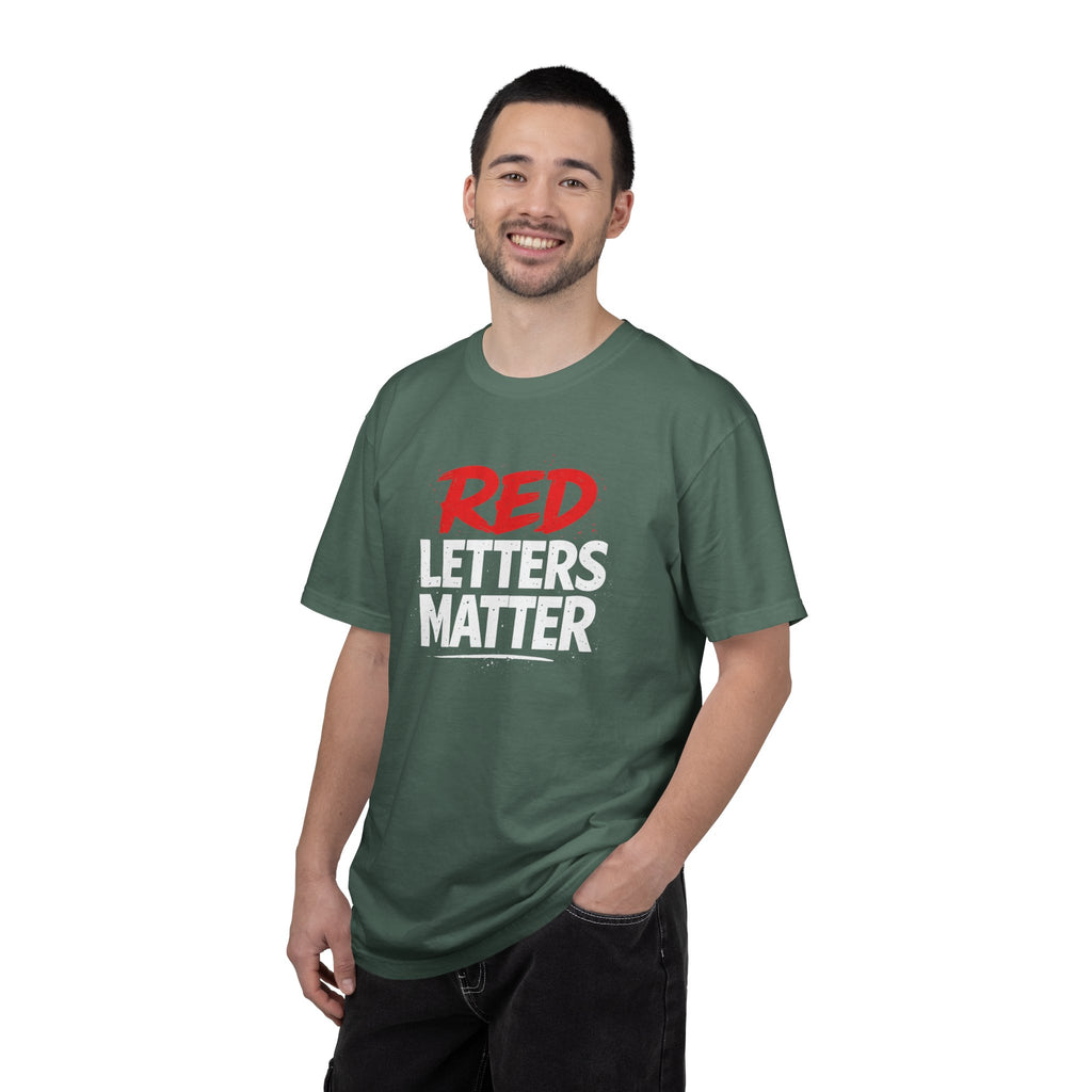 Red Letters Matter - Matthew 5:16 - Inspirational T-Shirt — Unisex Comfort Colors Tee