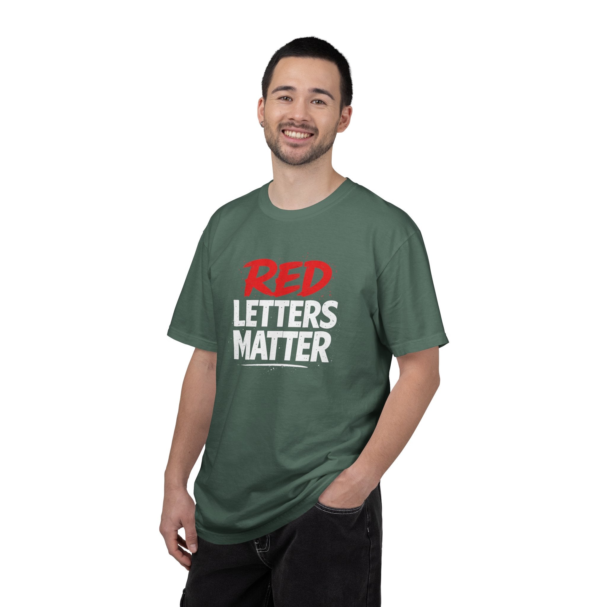 Red Letters Matter - Matthew 5:16 - Inspirational T-Shirt — Unisex Comfort Colors Tee