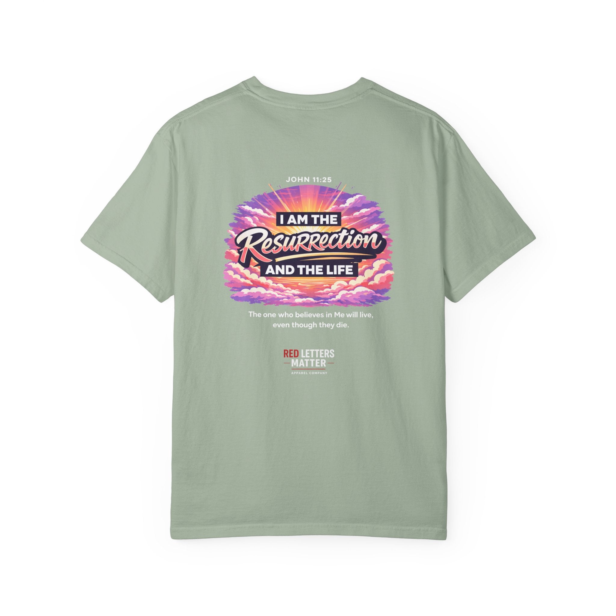 Christian Basketball — "He Is Rizzin'" Resurrection (Easter) -Unisex Comfort Colors