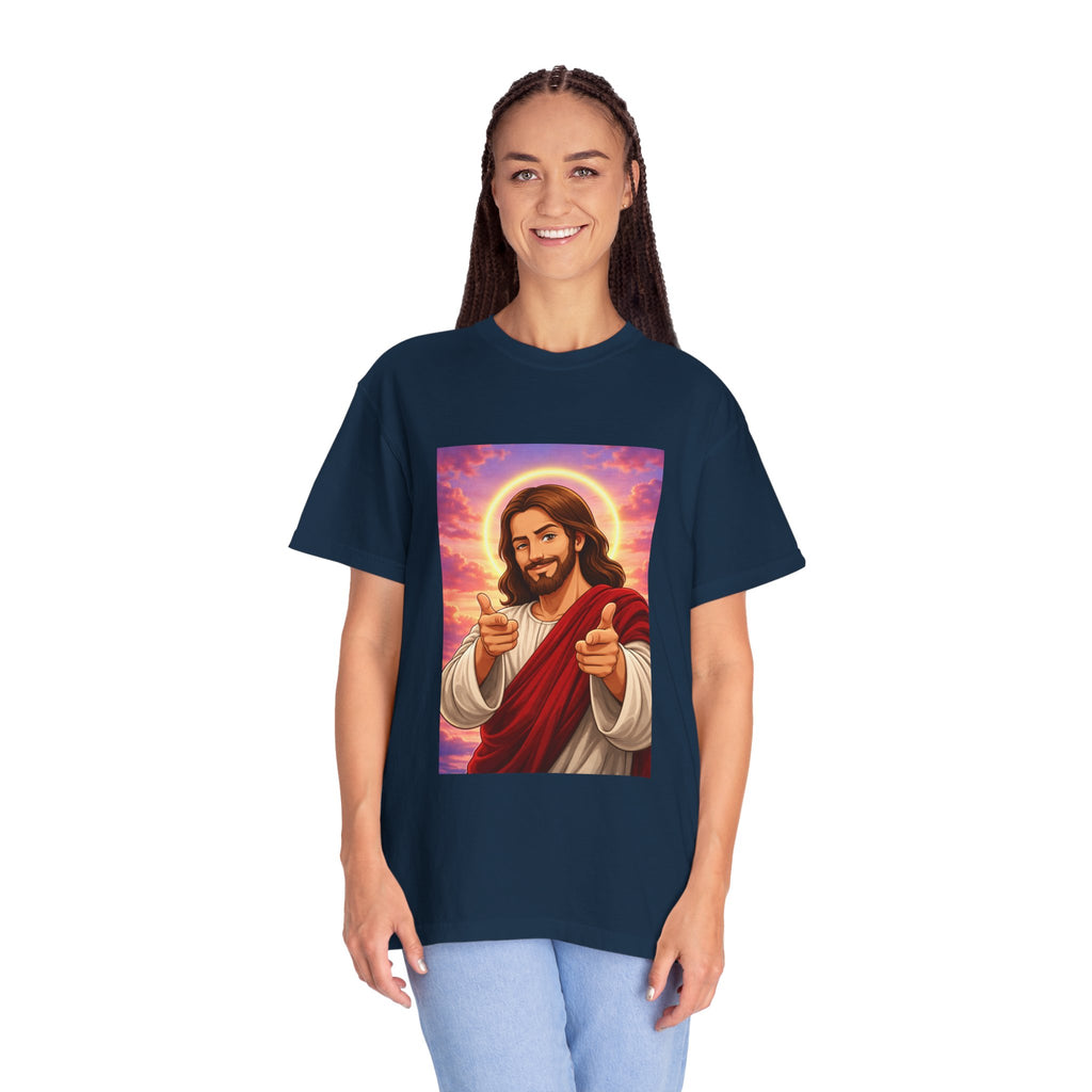 Jesus Pointing "Later you will understand"  — John 13:7 - Unisex Comfort Colors Tee