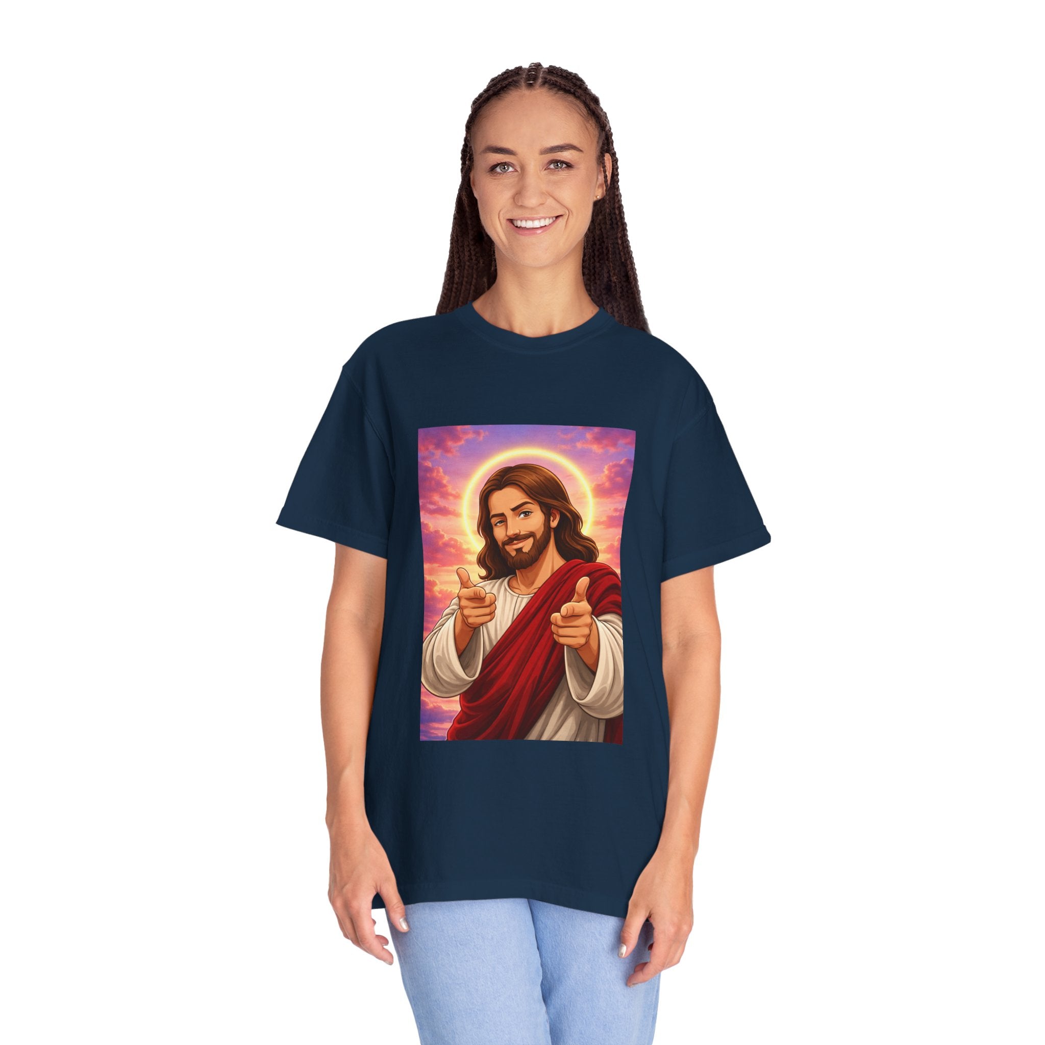Jesus Pointing "Later you will understand"  — John 13:7 - Unisex Comfort Colors Tee