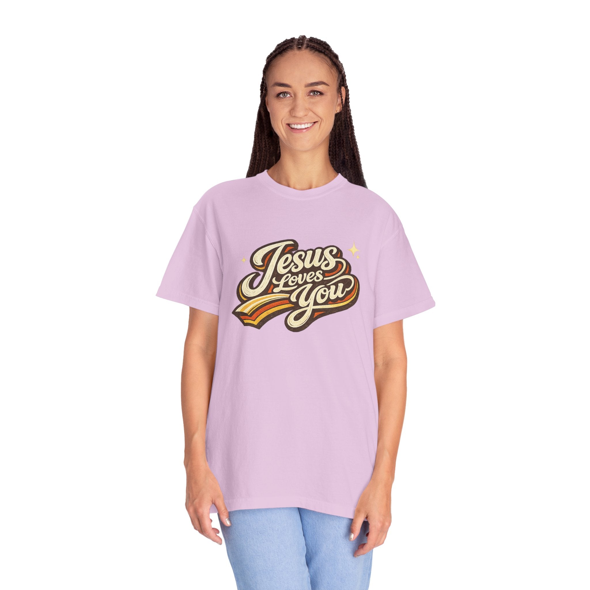 Unisex - Jesus Loves You "Love One Another" Comfort Colors T-Shirt