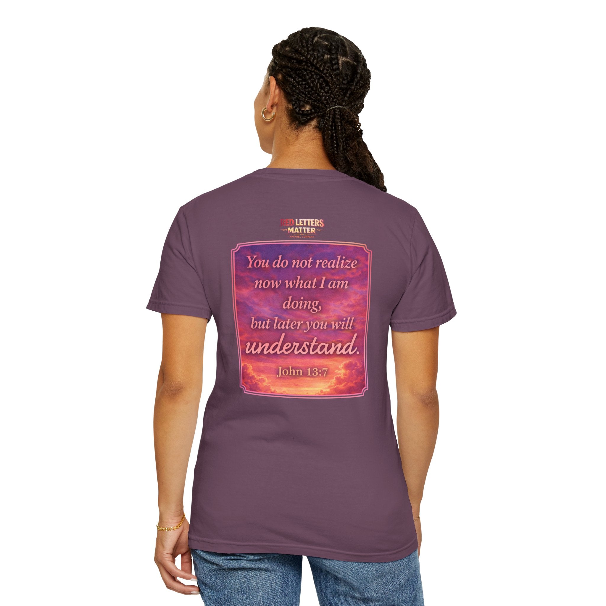 Jesus Pointing "Later you will understand"  — John 13:7 - Unisex Comfort Colors Tee