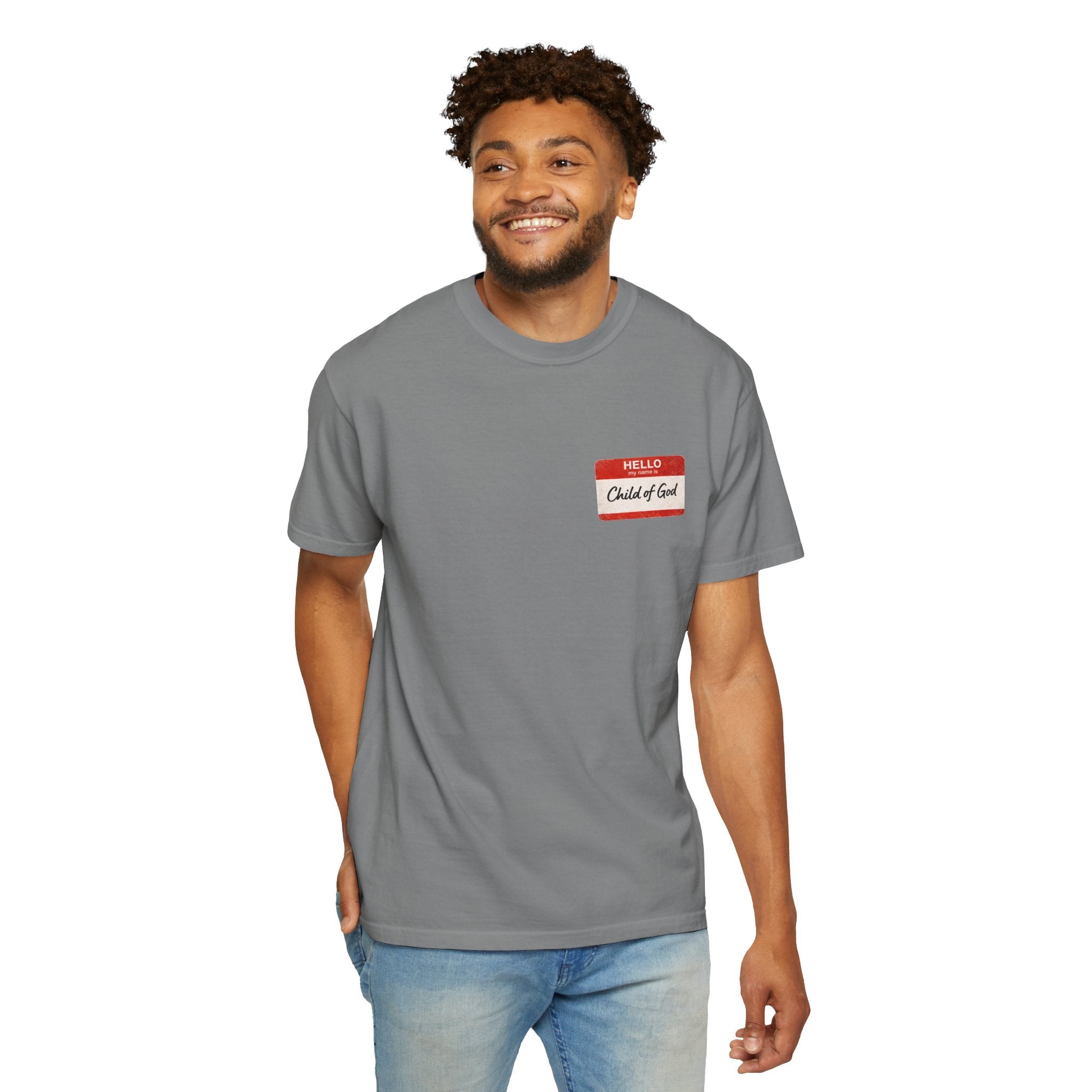 Red Letters Matter — "Child of God" - 1 John 3:1 - Comfort Colors Tee