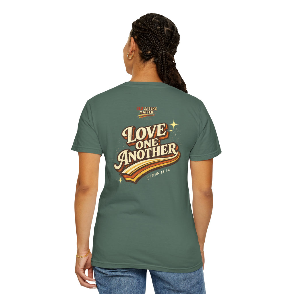 Unisex - Jesus Loves You "Love One Another" Comfort Colors T-Shirt