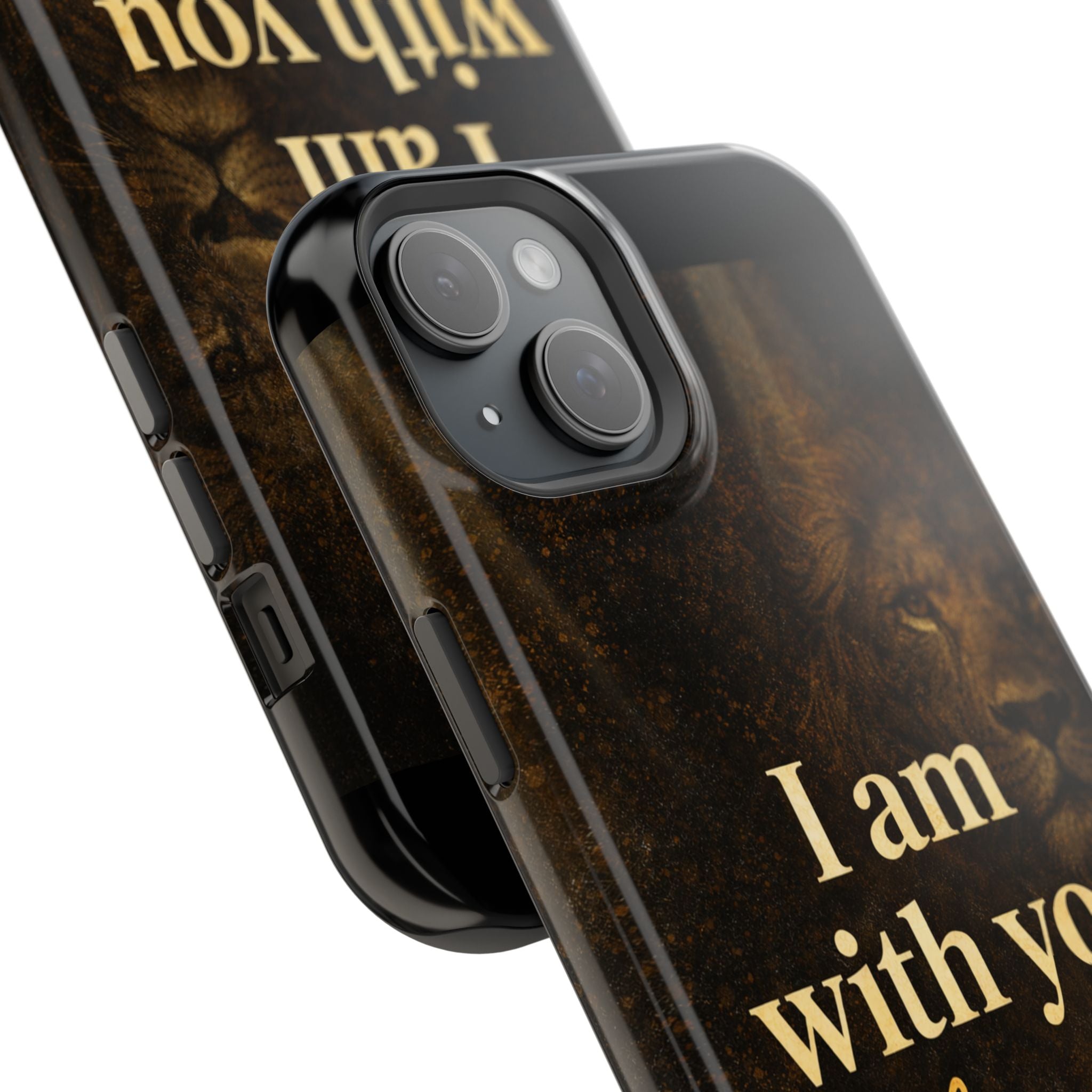 Christian Phone Case — "I Am With You Always" Matthew 28:20 Lion Magnetic Impact Case