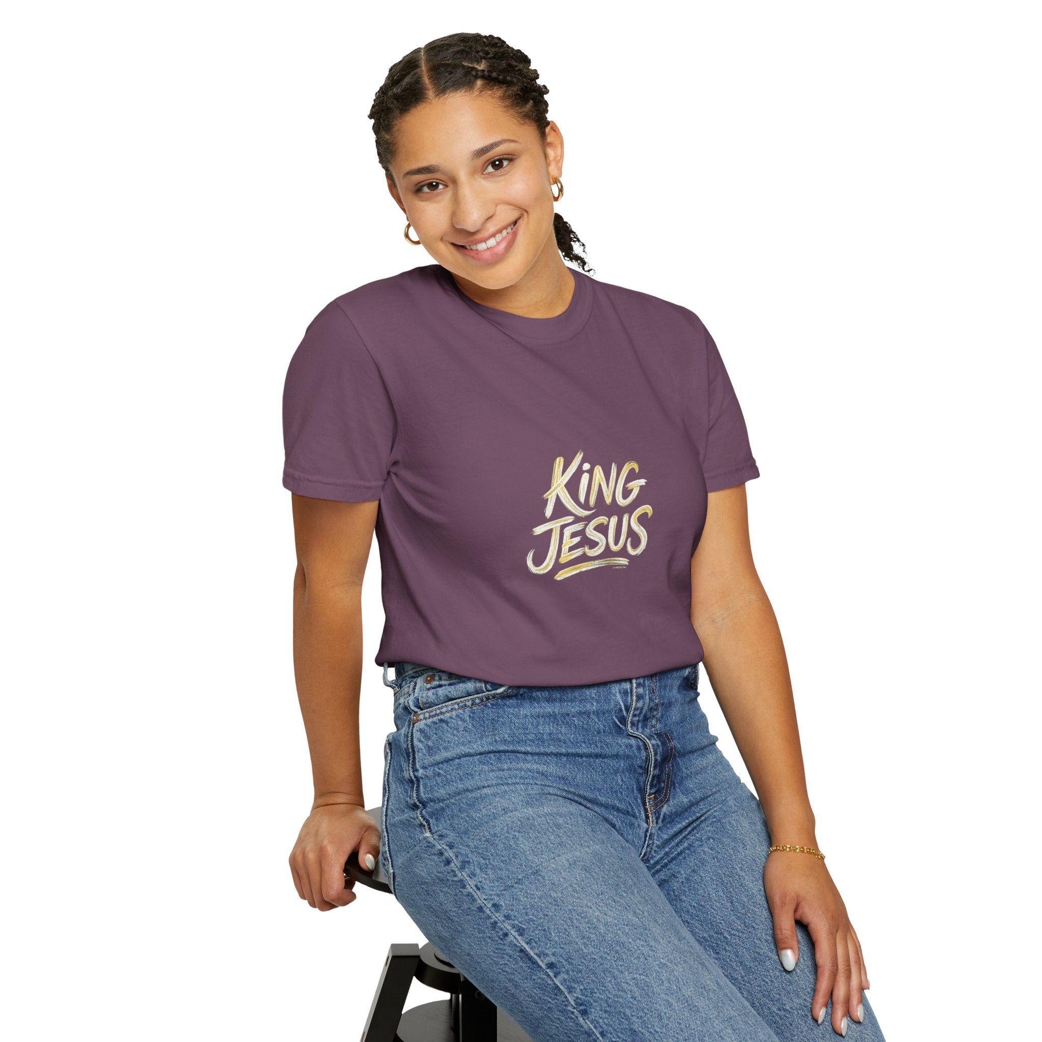 King Jesus T-Shirt — "All Hail King Jesus" - Comfort Colors - Unisex