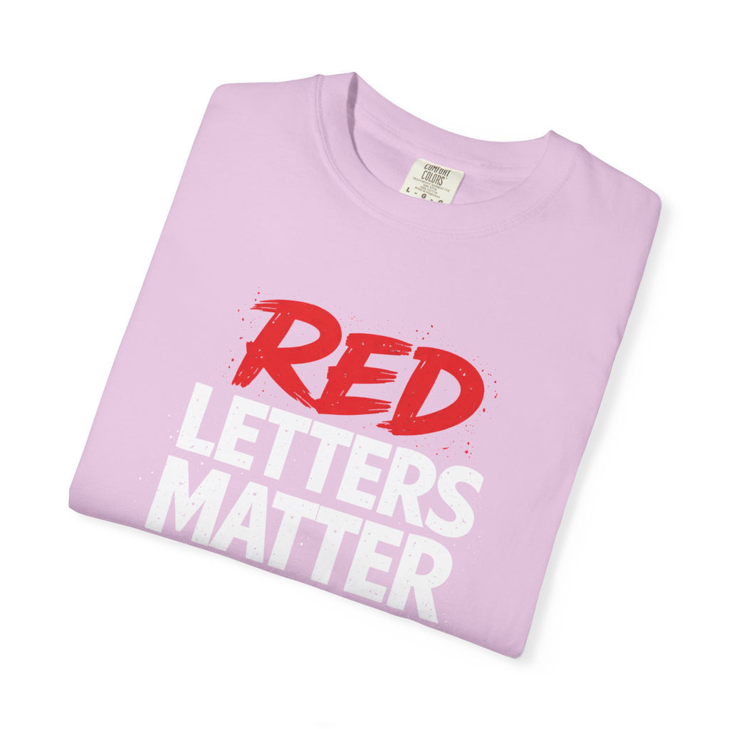 Red Letters Matter - Matthew 5:16 - Inspirational T-Shirt — Unisex Comfort Colors Tee