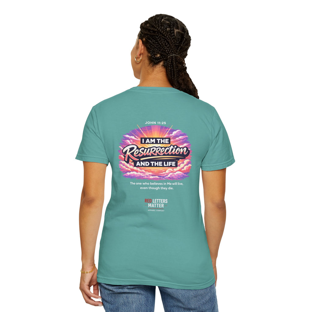 Christian Basketball — "He Is Rizzin'" Resurrection (Easter) -Unisex Comfort Colors