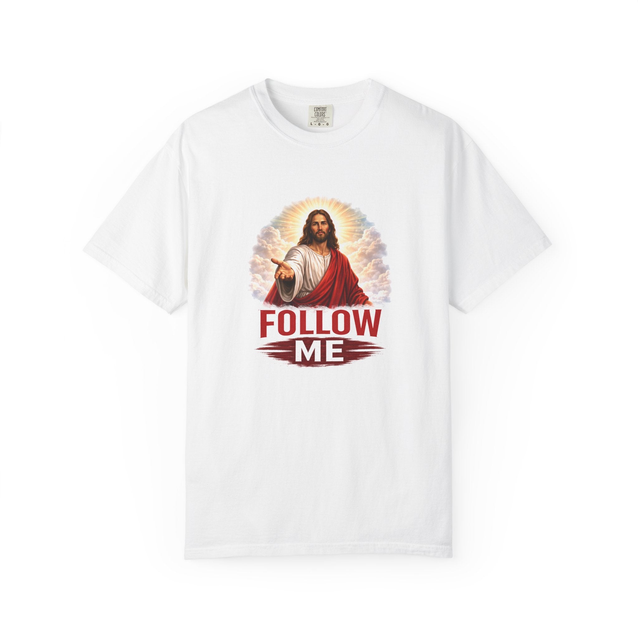 Unisex - Follow Me Jesus T-Shirt — "Red Letters Matter" (Matthew 4:19)