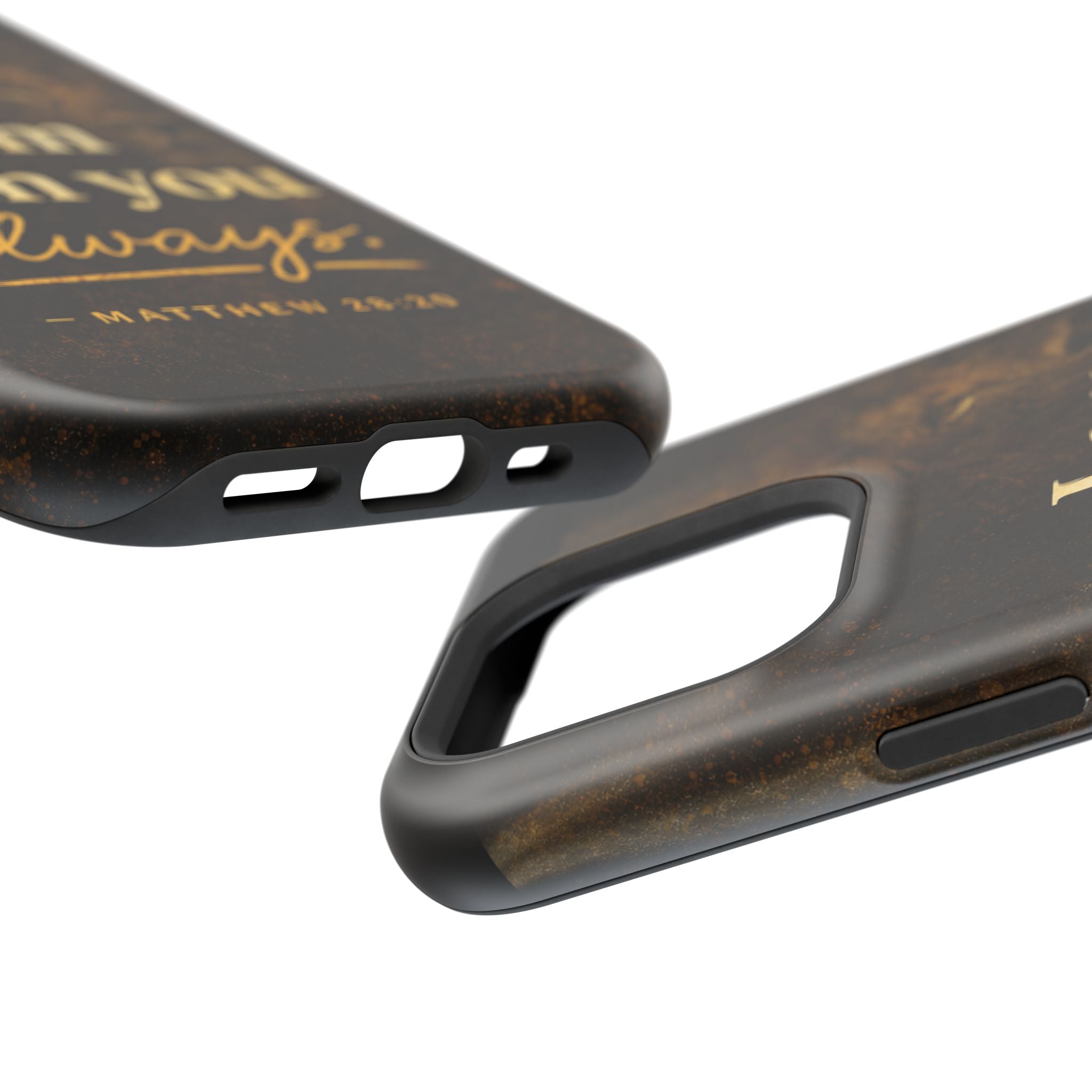 Christian Phone Case — "I Am With You Always" Matthew 28:20 Lion Magnetic Impact Case