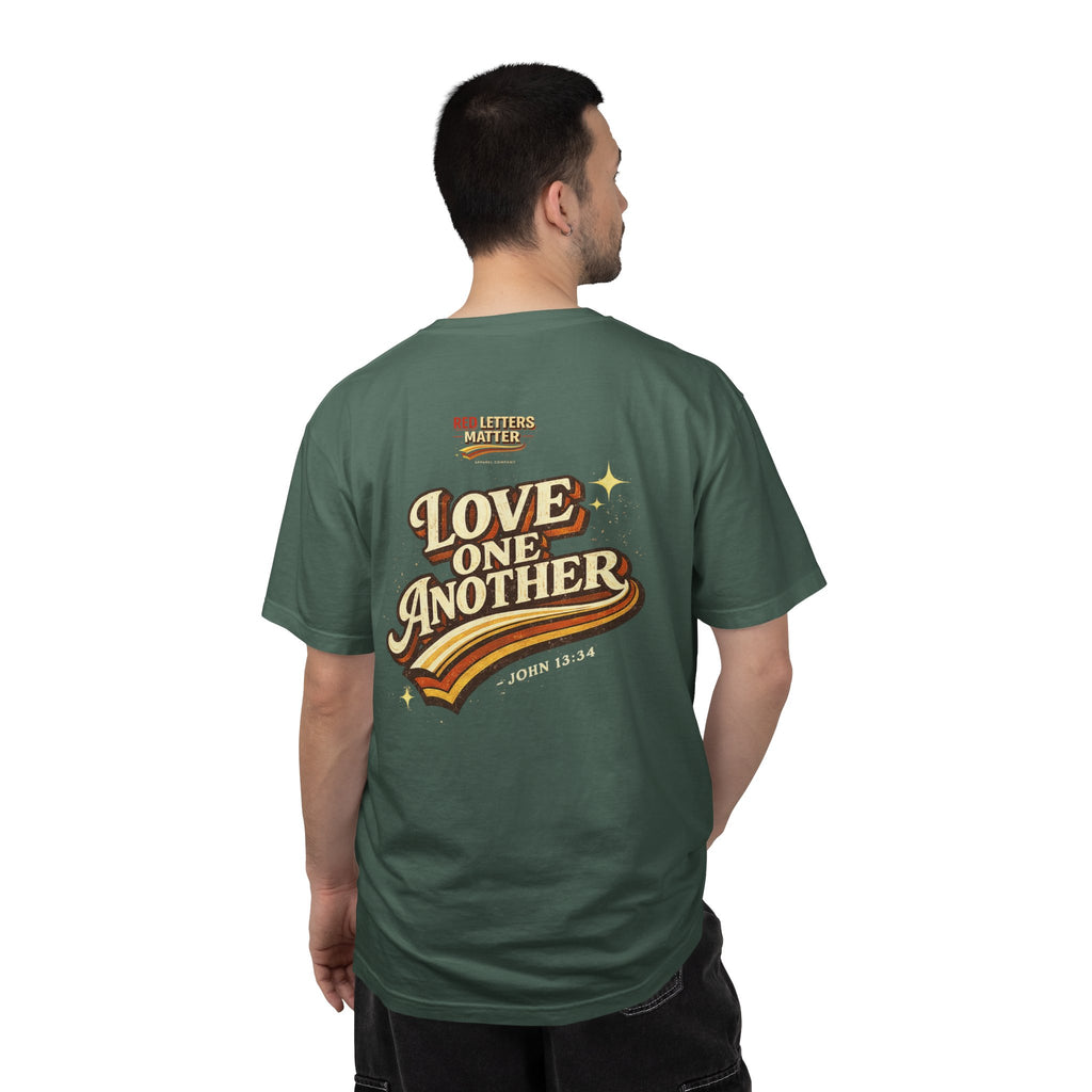 Unisex - Jesus Loves You "Love One Another" Comfort Colors T-Shirt