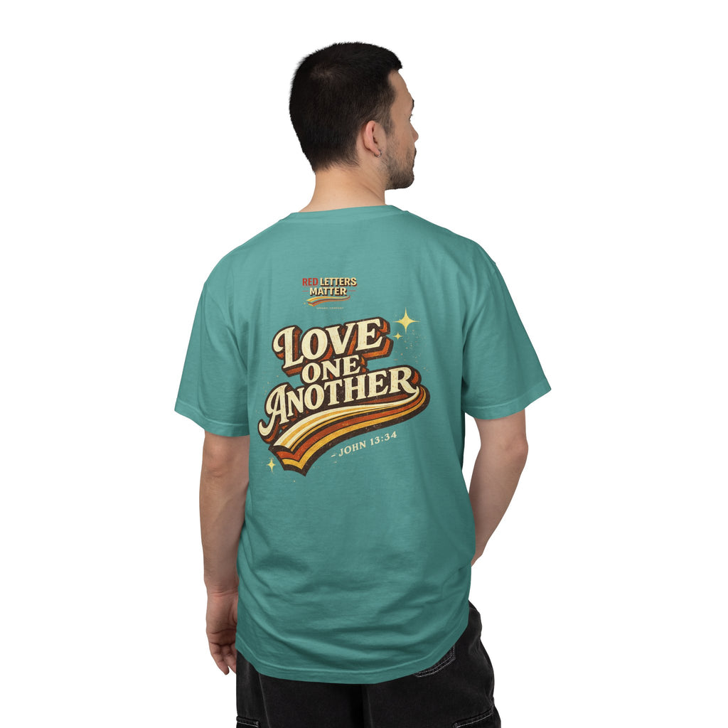 Unisex - Jesus Loves You "Love One Another" Comfort Colors T-Shirt