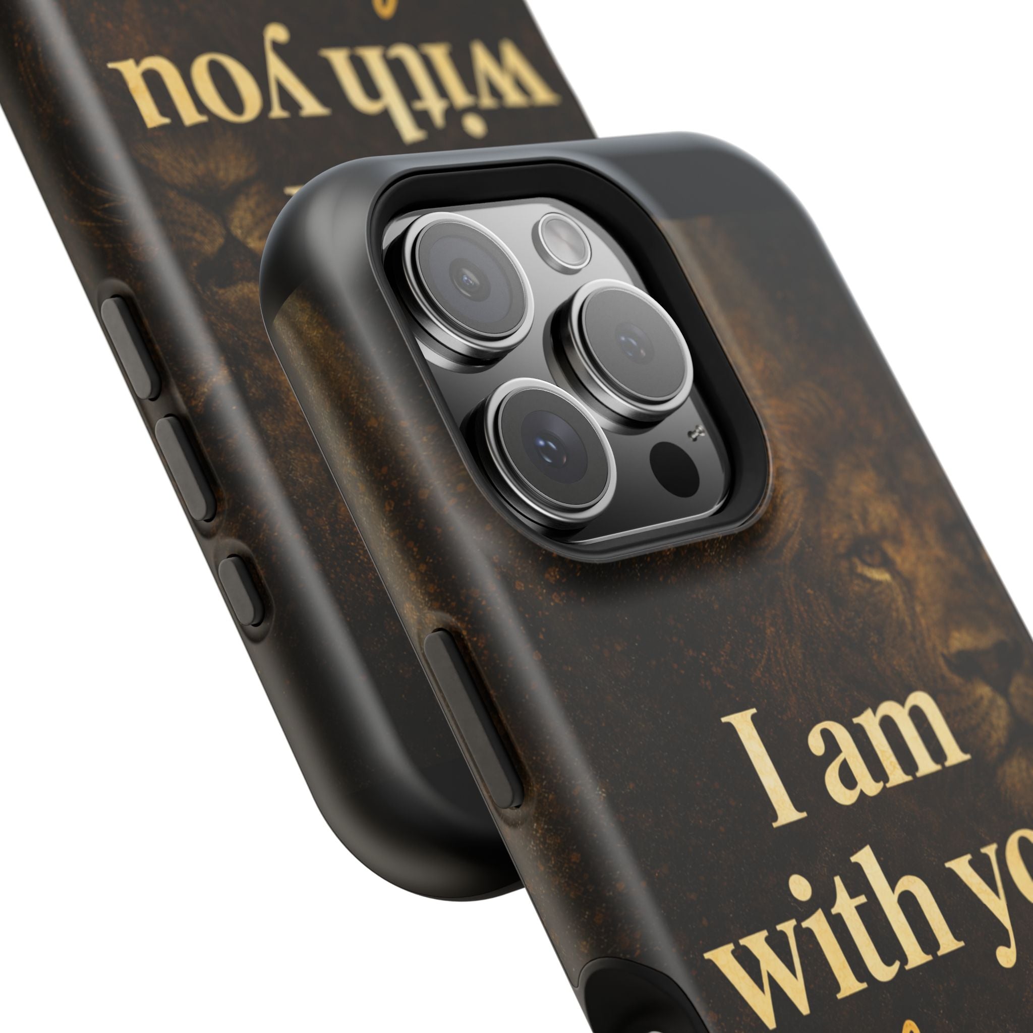 Christian Phone Case — "I Am With You Always" Matthew 28:20 Lion Magnetic Impact Case