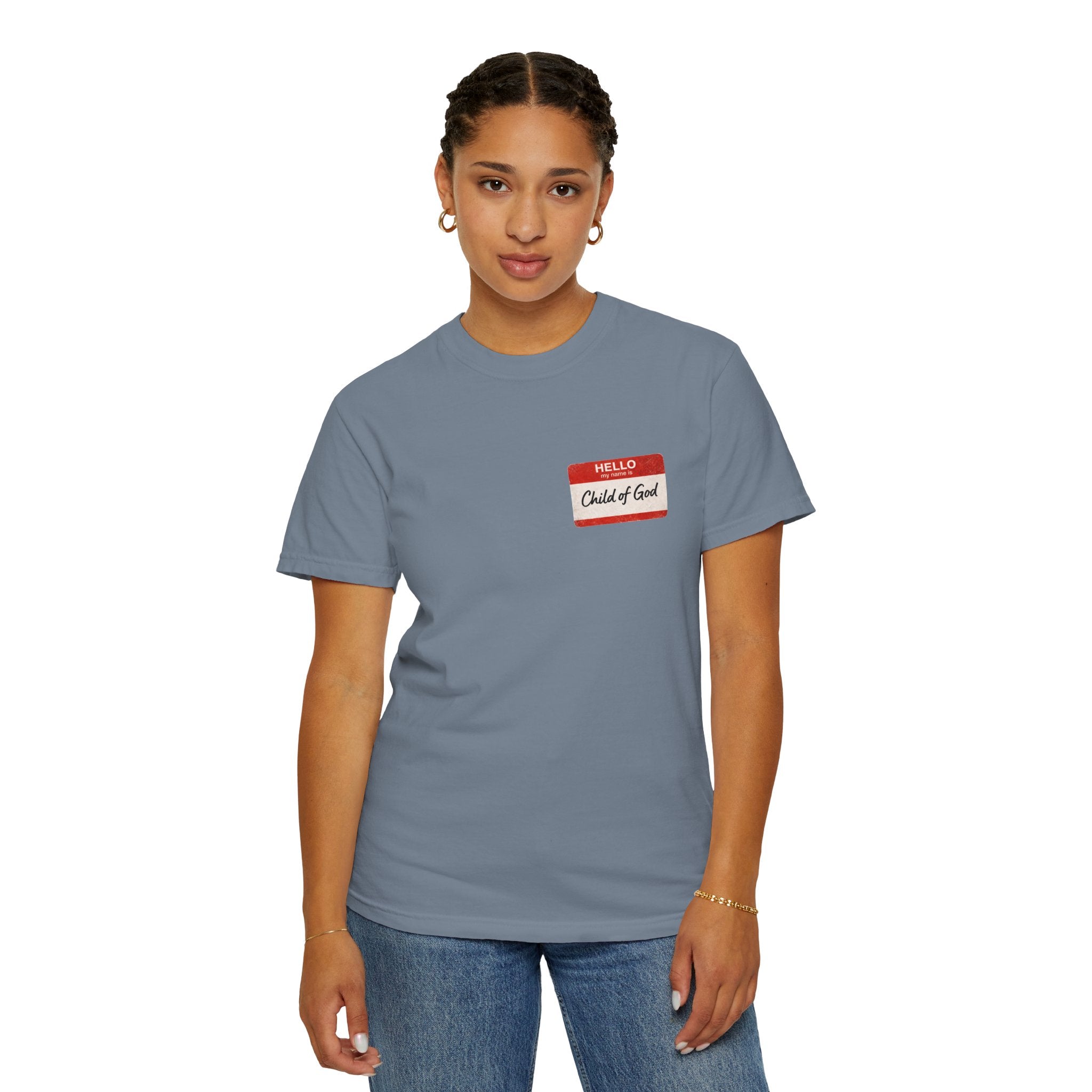 Red Letters Matter — "Child of God" - 1 John 3:1 - Comfort Colors Tee
