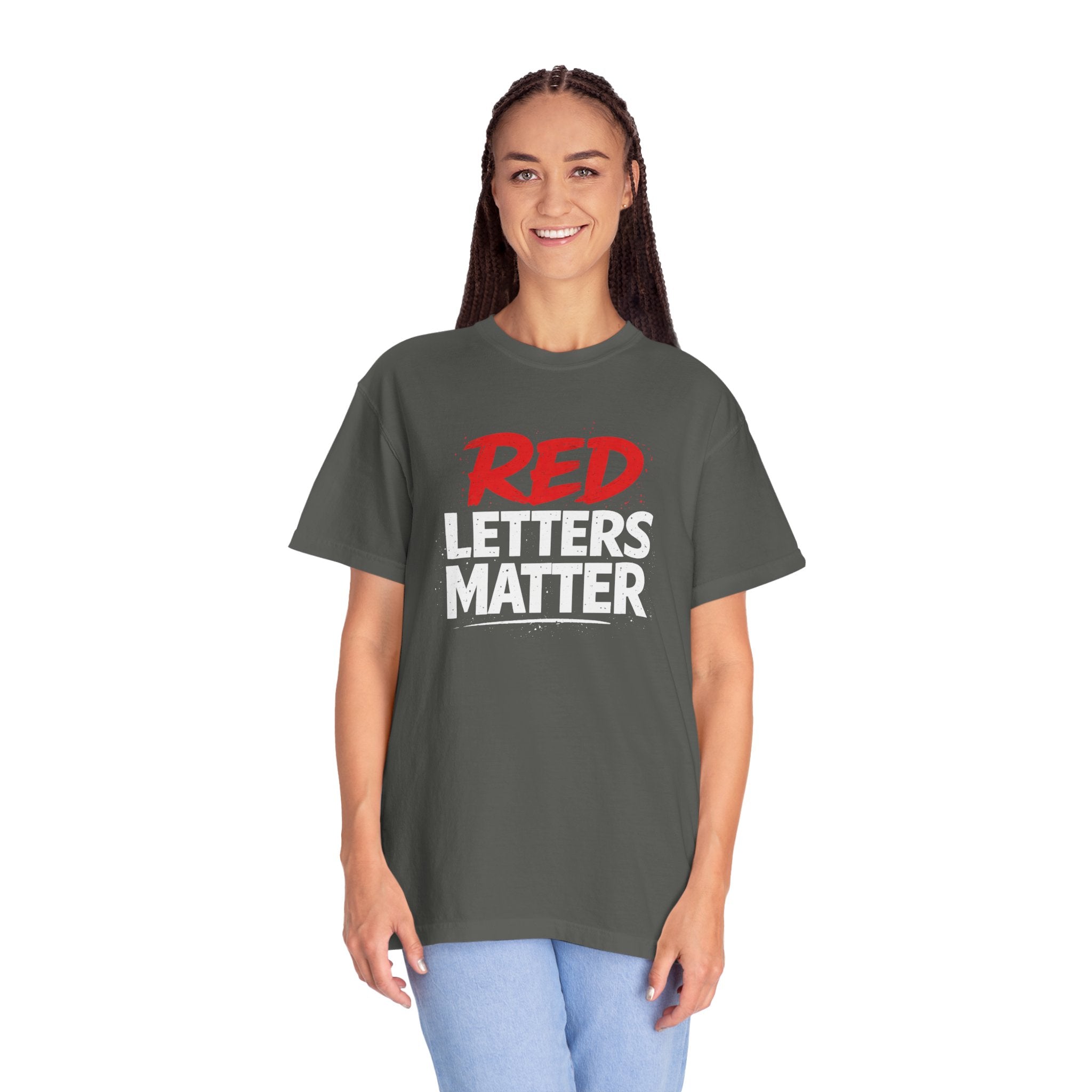 Red Letters Matter - Matthew 5:16 - Inspirational T-Shirt — Unisex Comfort Colors Tee