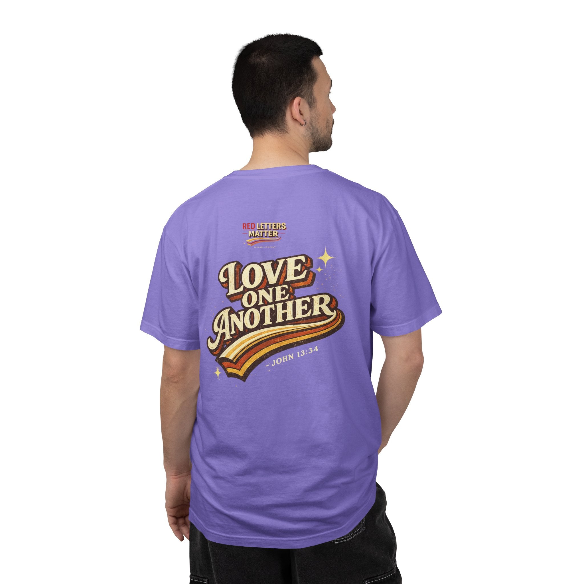 Unisex - Jesus Loves You "Love One Another" Comfort Colors T-Shirt
