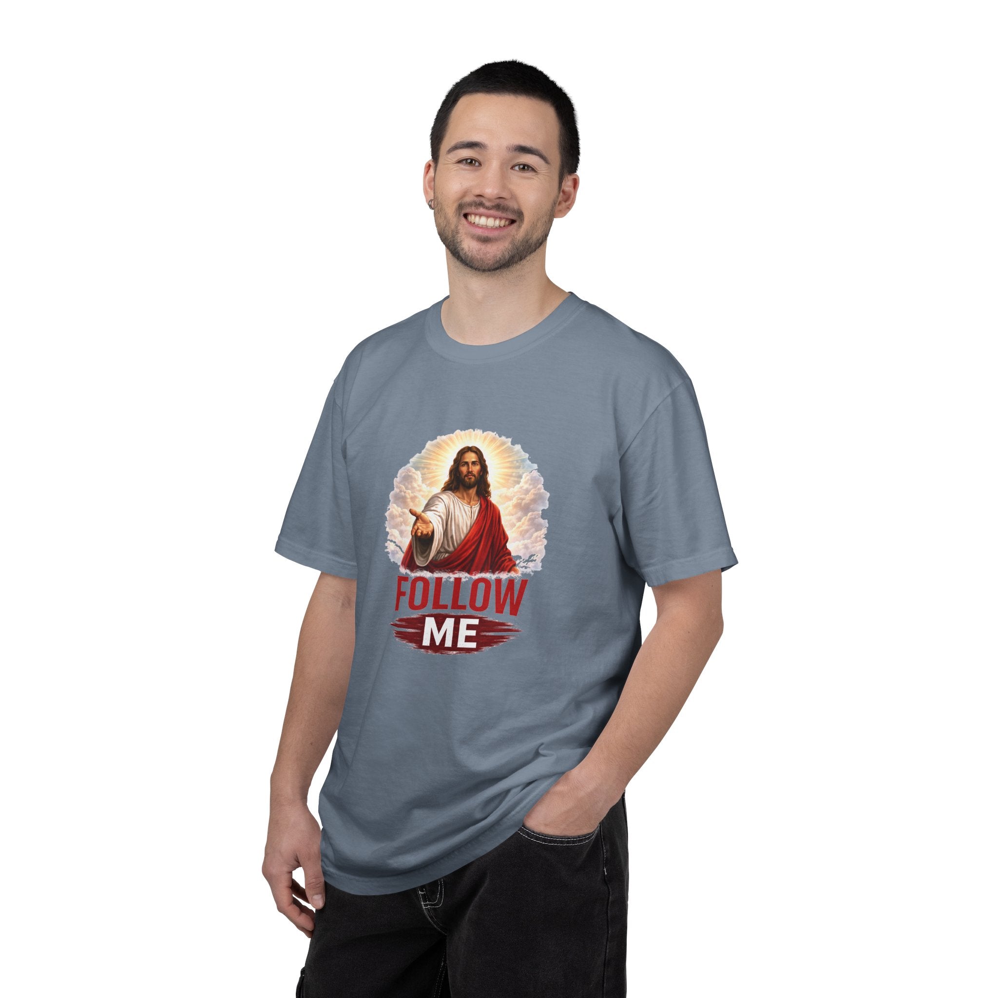 Unisex - Follow Me Jesus T-Shirt — "Red Letters Matter" (Matthew 4:19)