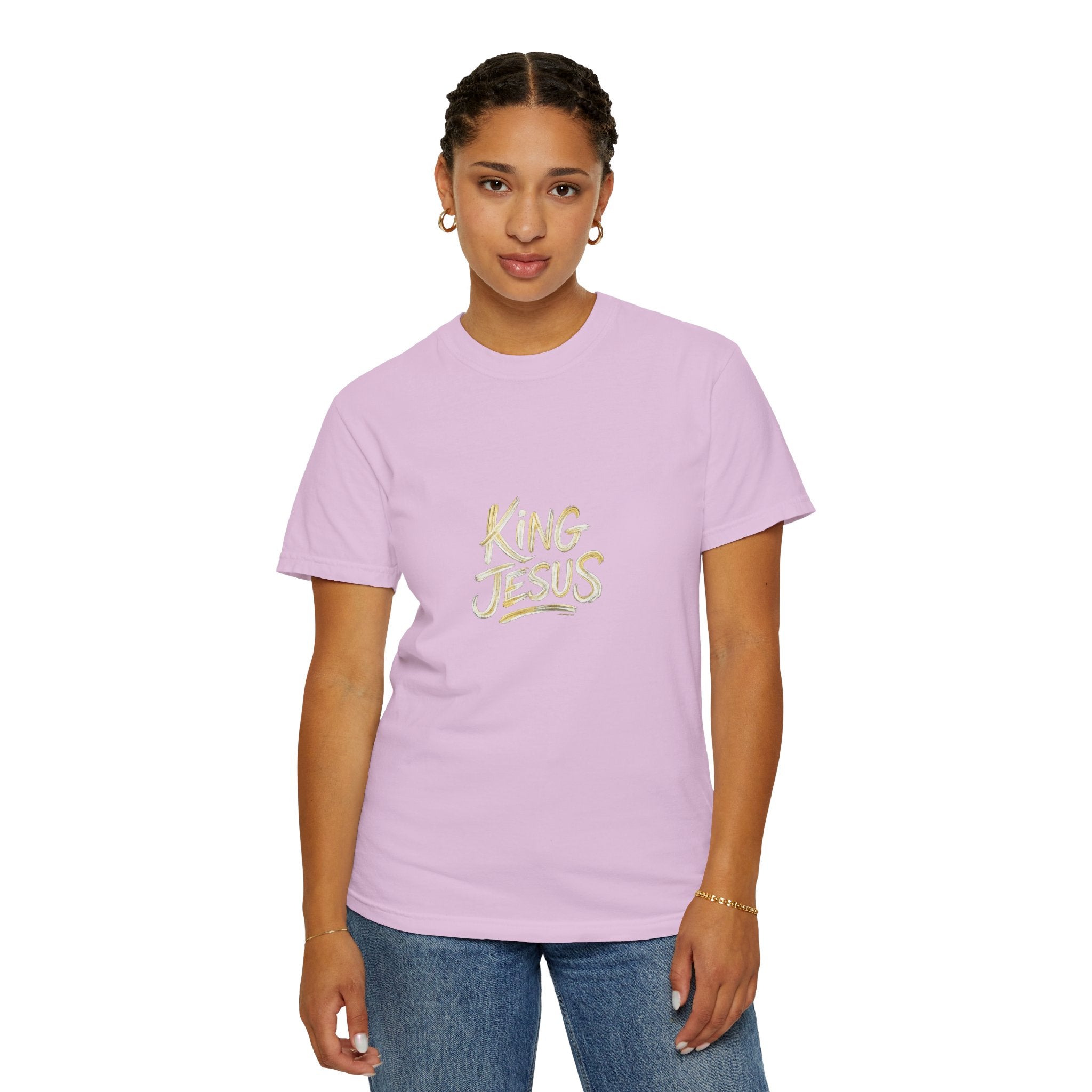 King Jesus T-Shirt — "All Hail King Jesus" - Comfort Colors - Unisex