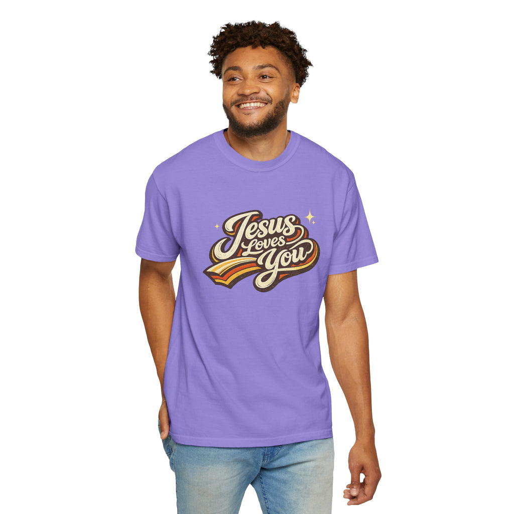 Unisex - Jesus Loves You "Love One Another" Comfort Colors T-Shirt