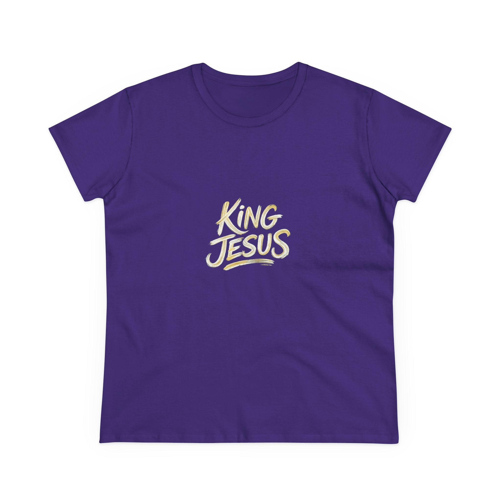 Women's King Jesus T-Shirt — "All Hail King Jesus" Christian Faith Tee