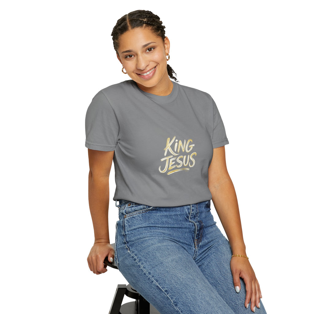 King Jesus T-Shirt — "All Hail King Jesus" - Comfort Colors - Unisex