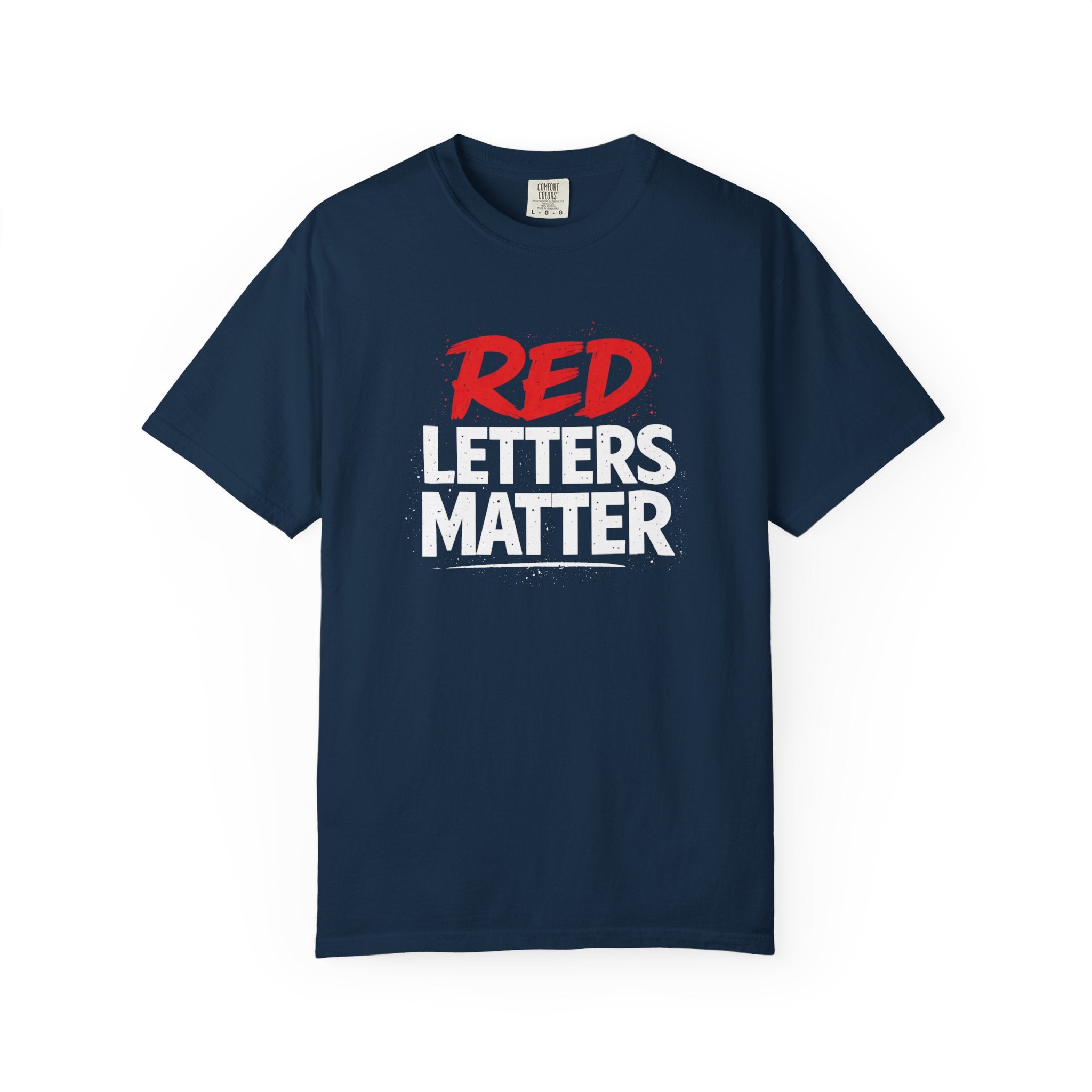 Unisex - Red Letters Matter — Matthew 19:26 Comfort Colors Tee