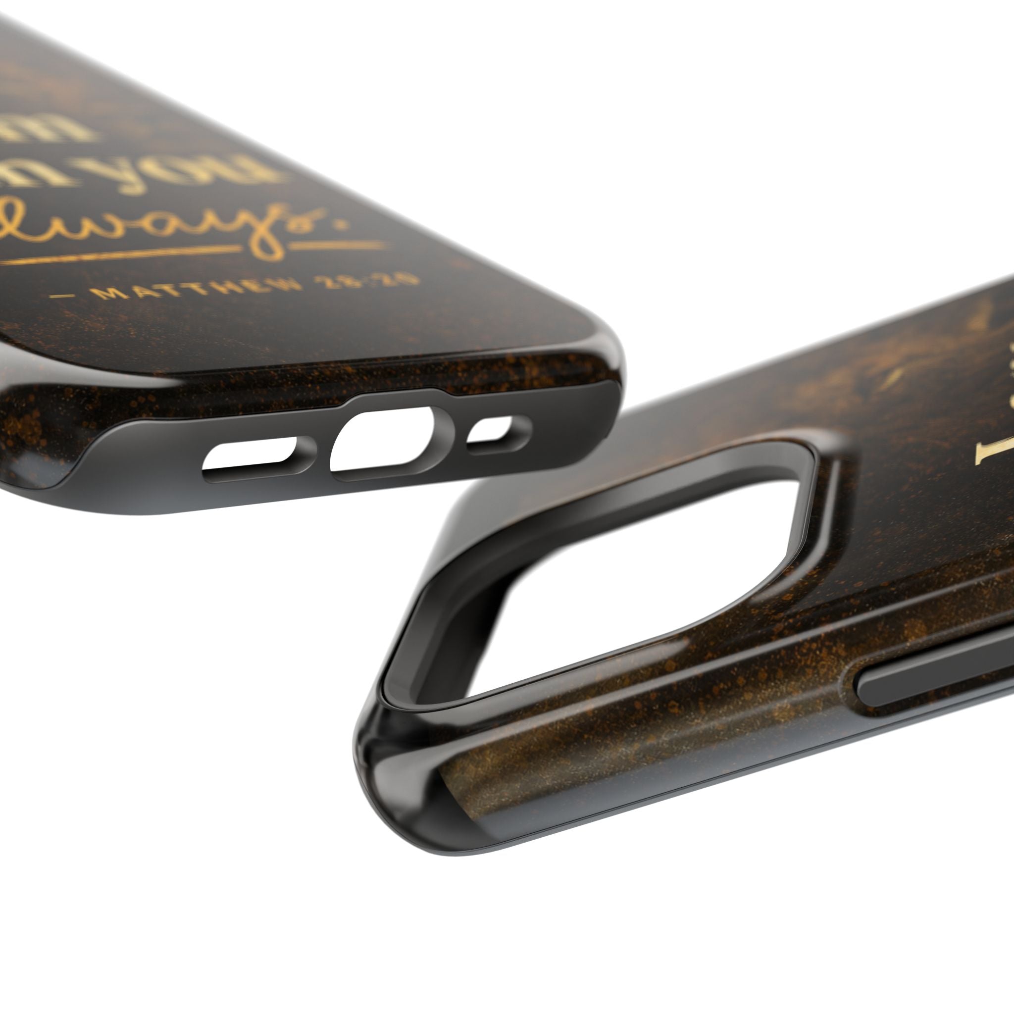 Christian Phone Case — "I Am With You Always" Matthew 28:20 Lion Magnetic Impact Case