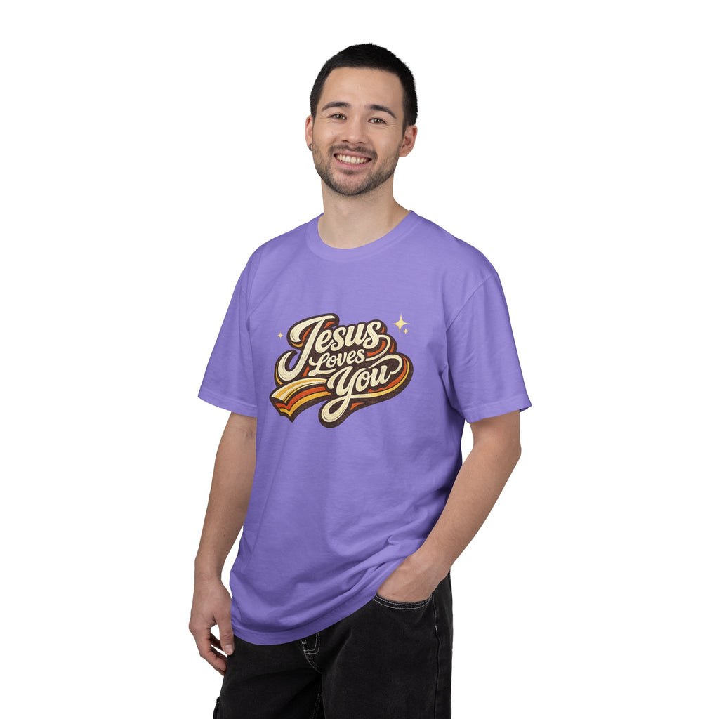 Unisex - Jesus Loves You "Love One Another" Comfort Colors T-Shirt