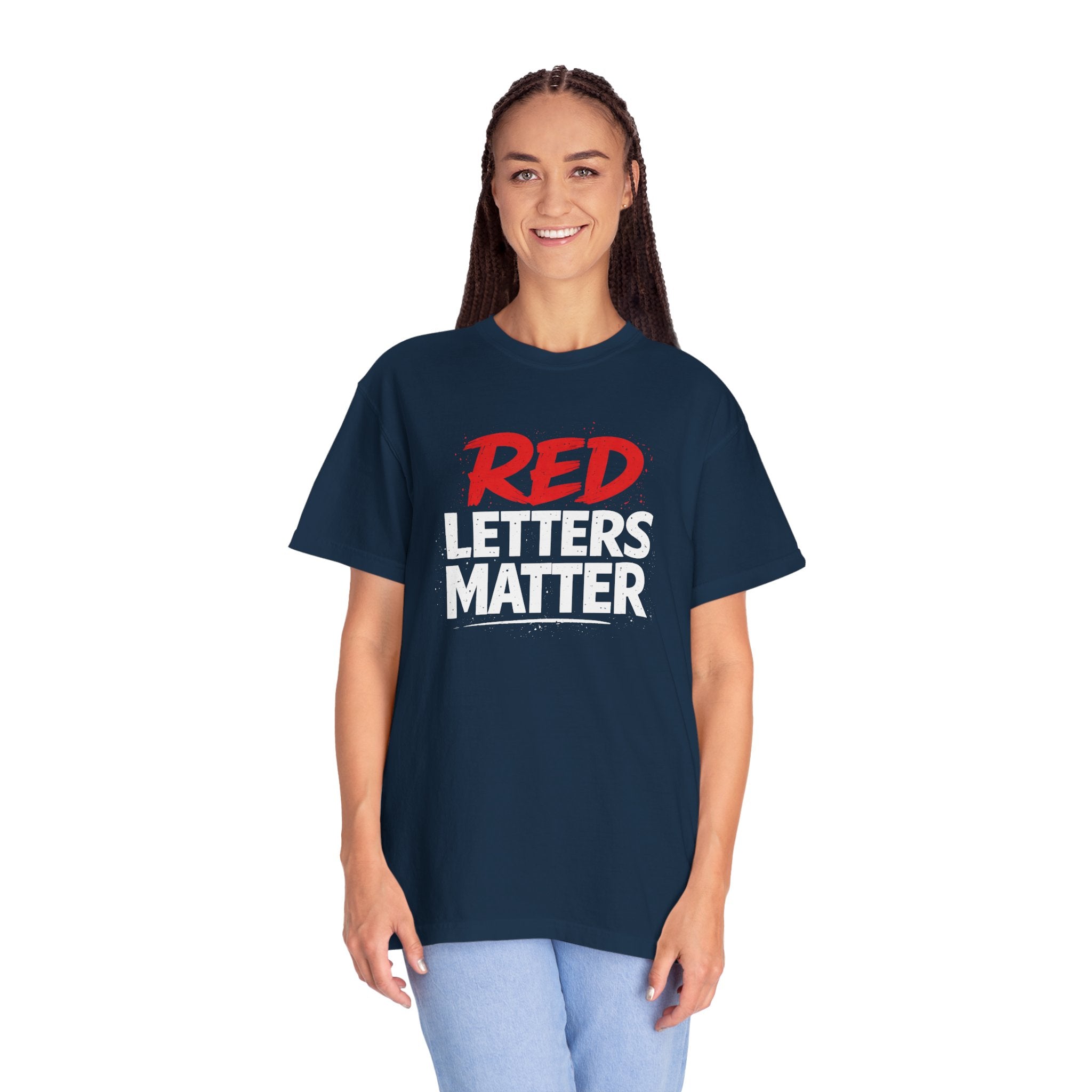 Red Letters Matter - Matthew 5:16 - Inspirational T-Shirt — Unisex Comfort Colors Tee