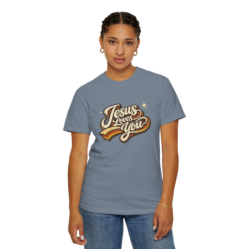 Unisex - Jesus Loves You "Love One Another" Comfort Colors T-Shirt