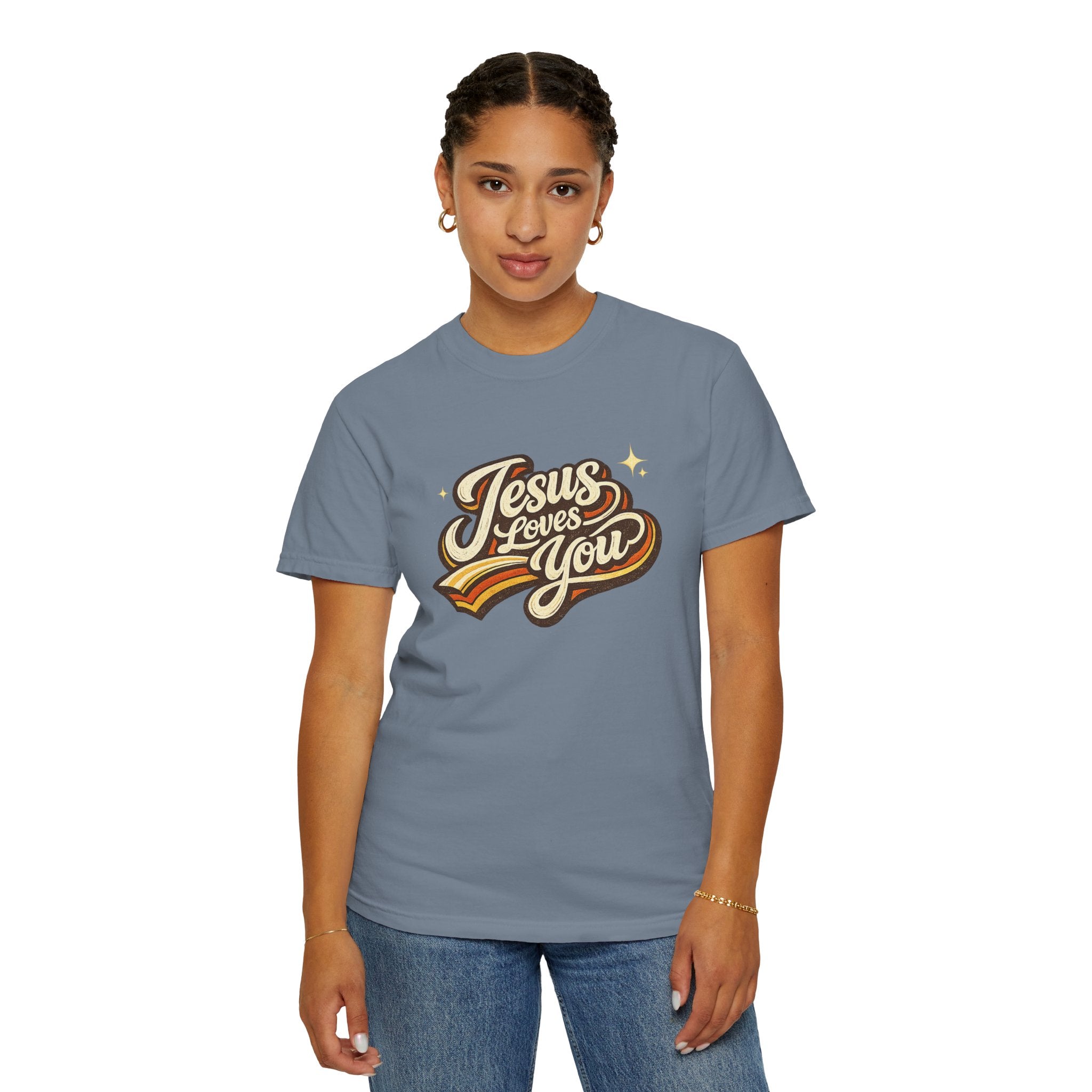 Unisex - Jesus Loves You "Love One Another" Comfort Colors T-Shirt