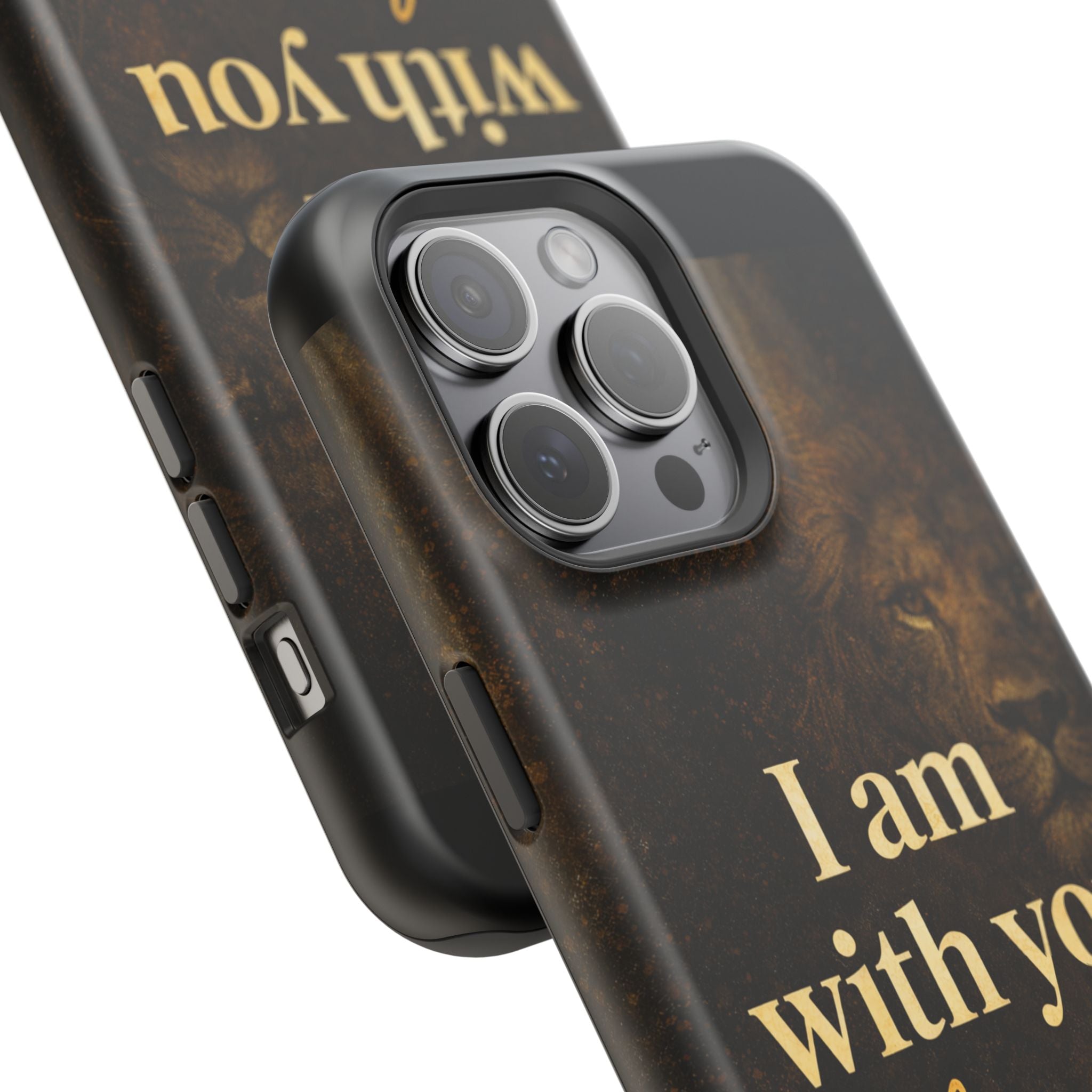 Christian Phone Case — "I Am With You Always" Matthew 28:20 Lion Magnetic Impact Case