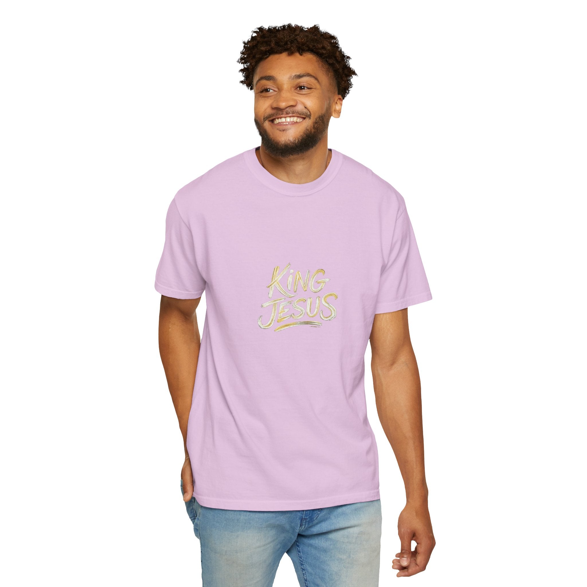 King Jesus T-Shirt — "All Hail King Jesus" - Comfort Colors - Unisex