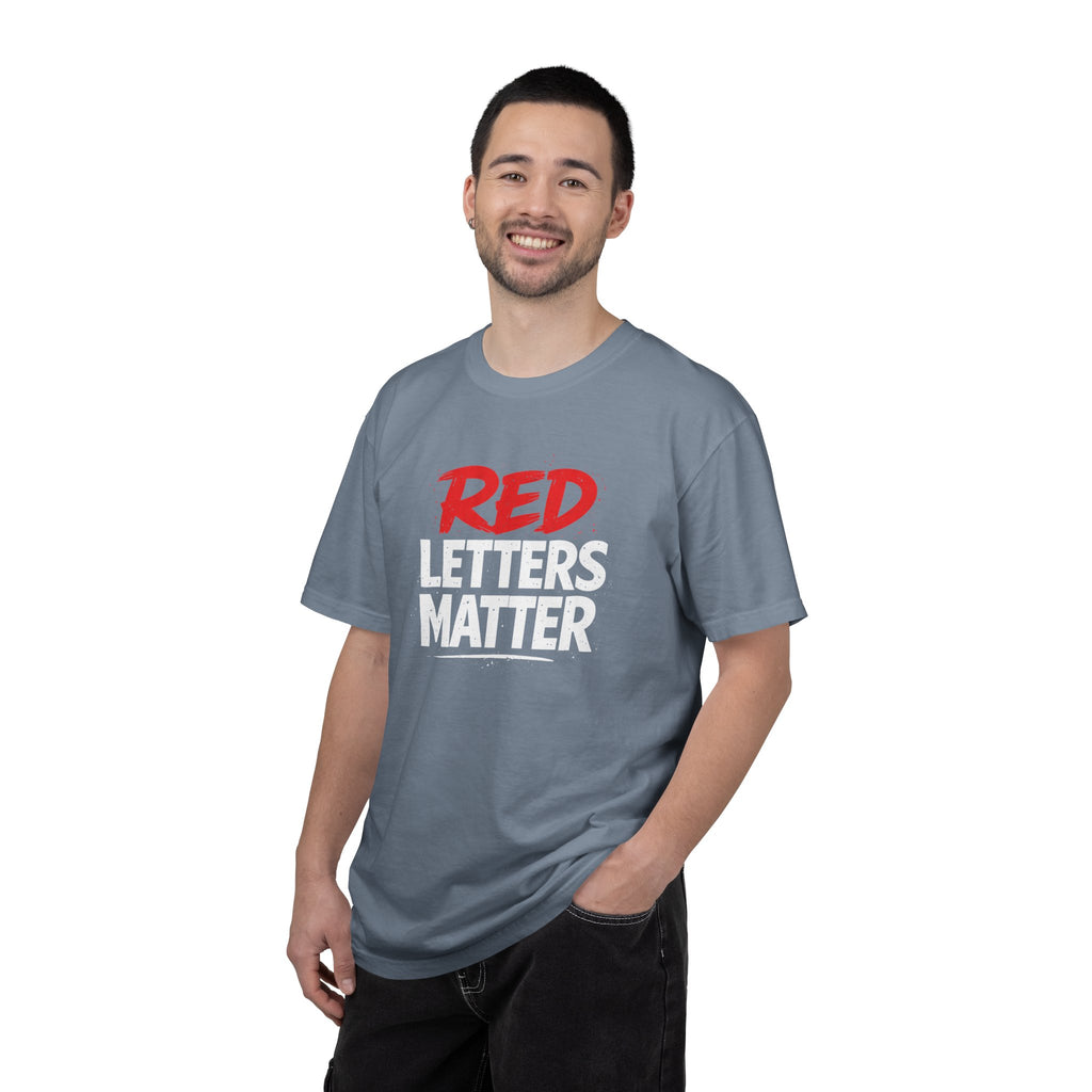 Red Letters Matter - Matthew 5:16 - Inspirational T-Shirt — Unisex Comfort Colors Tee